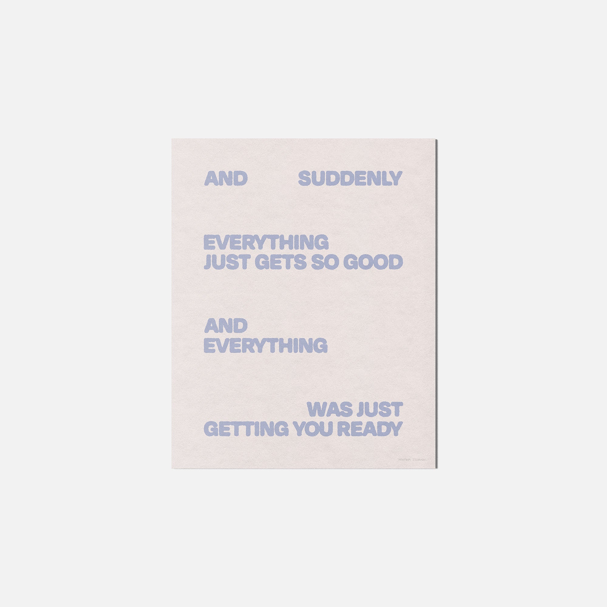 SUDDENLY PRINT