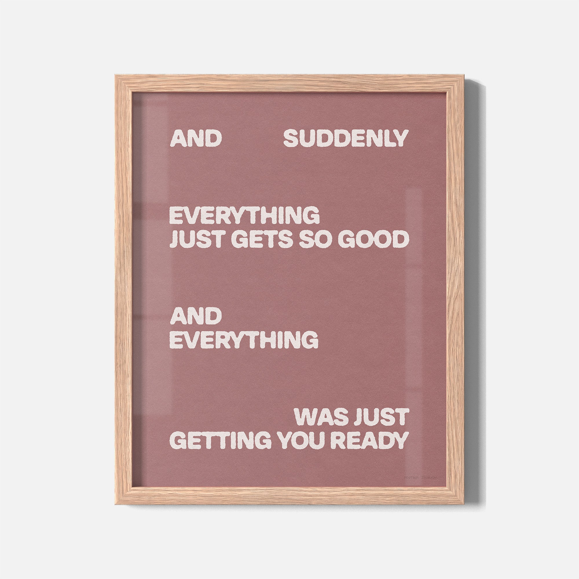 SUDDENLY PRINT