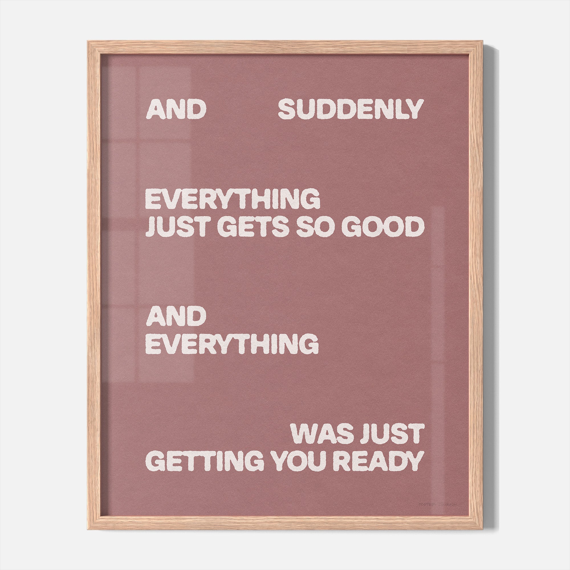 SUDDENLY PRINT