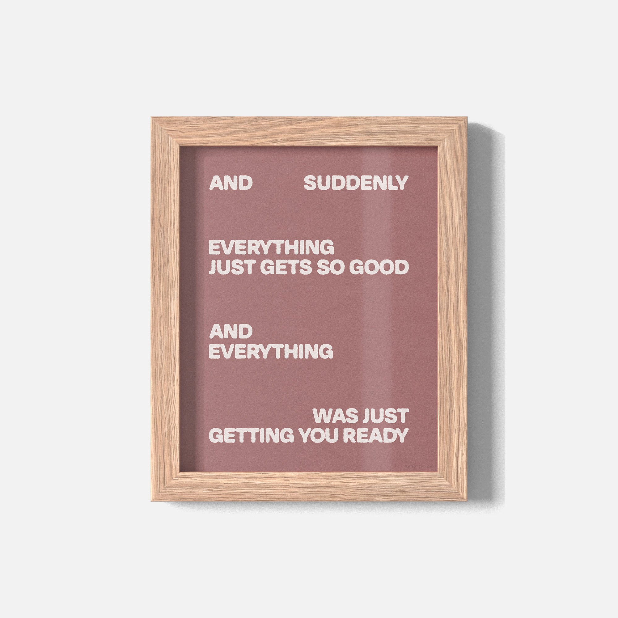 SUDDENLY PRINT