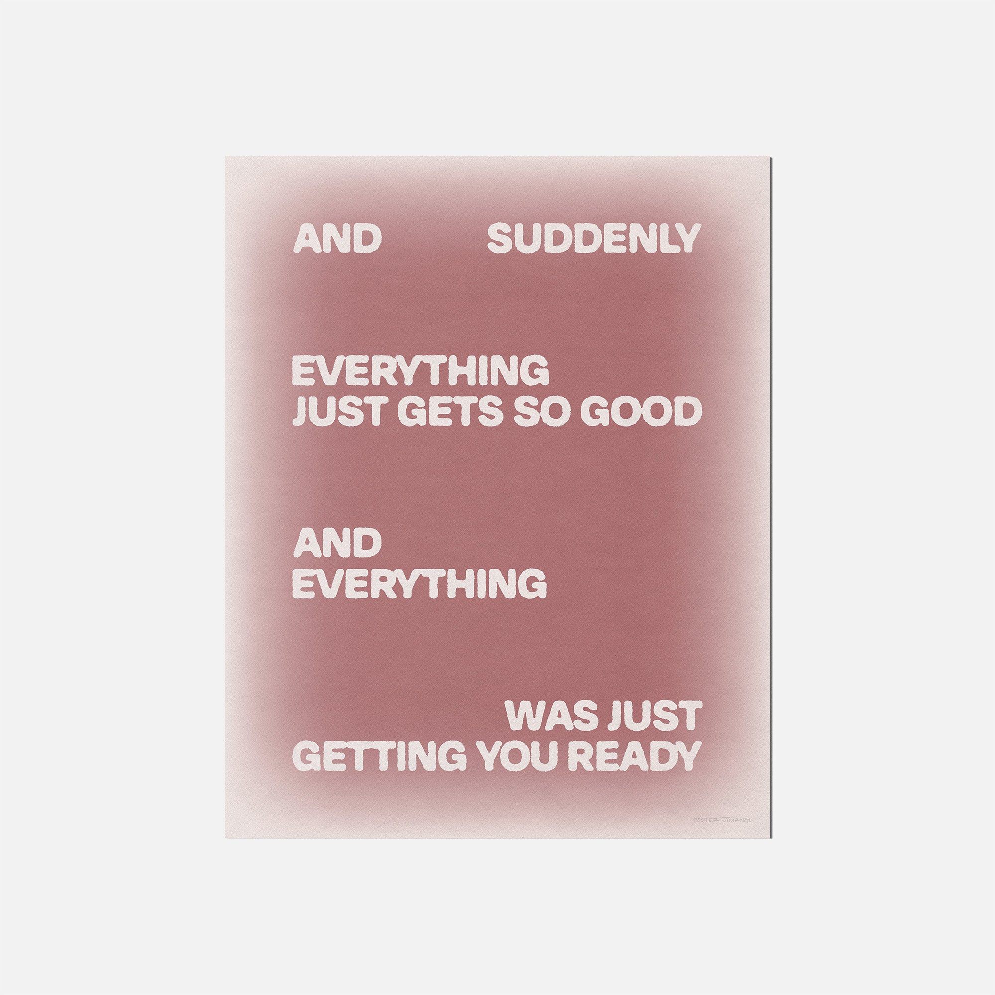 SUDDENLY PRINT