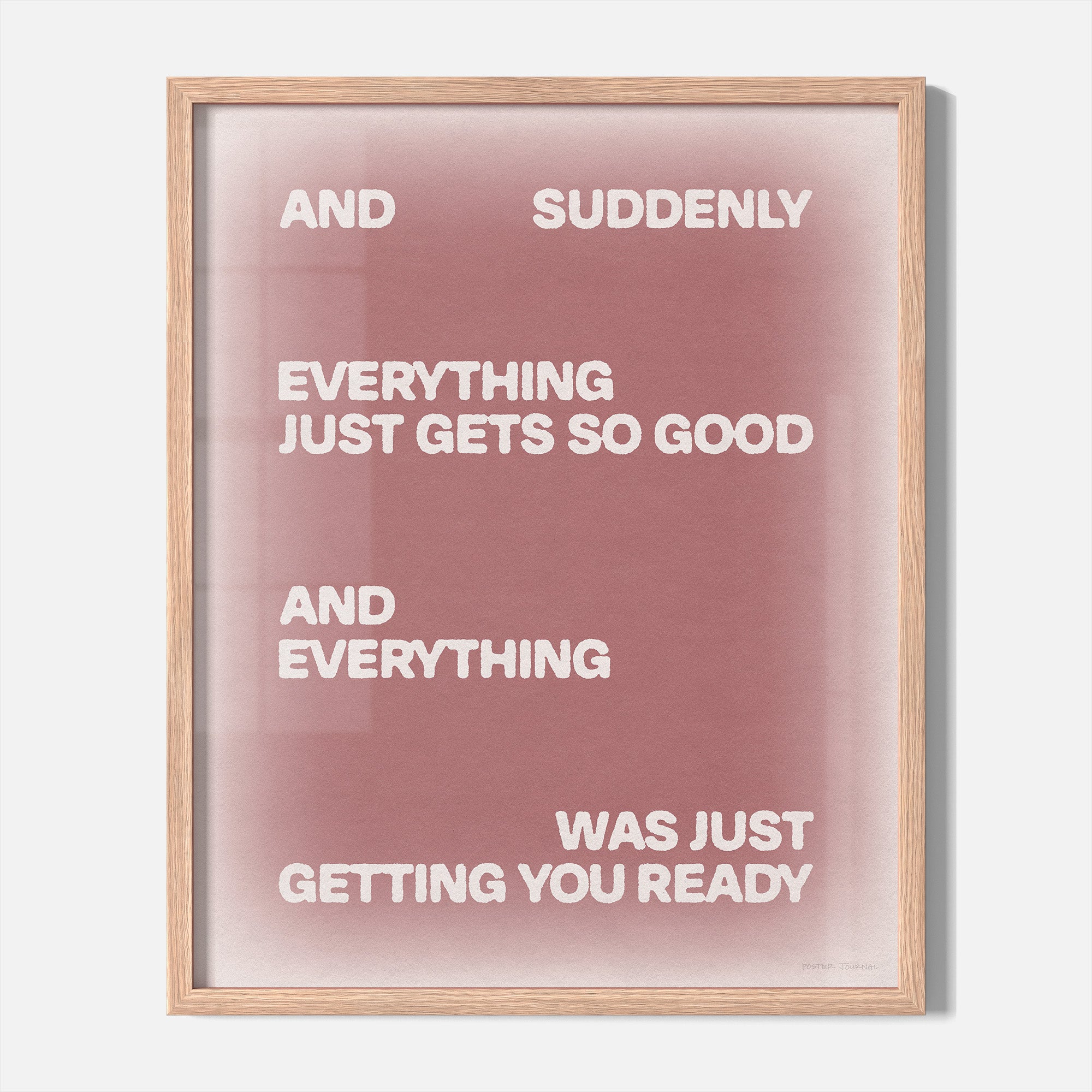 SUDDENLY PRINT