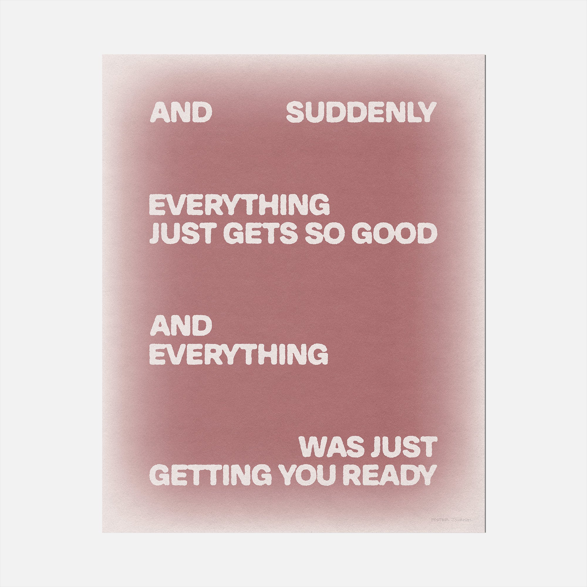SUDDENLY PRINT