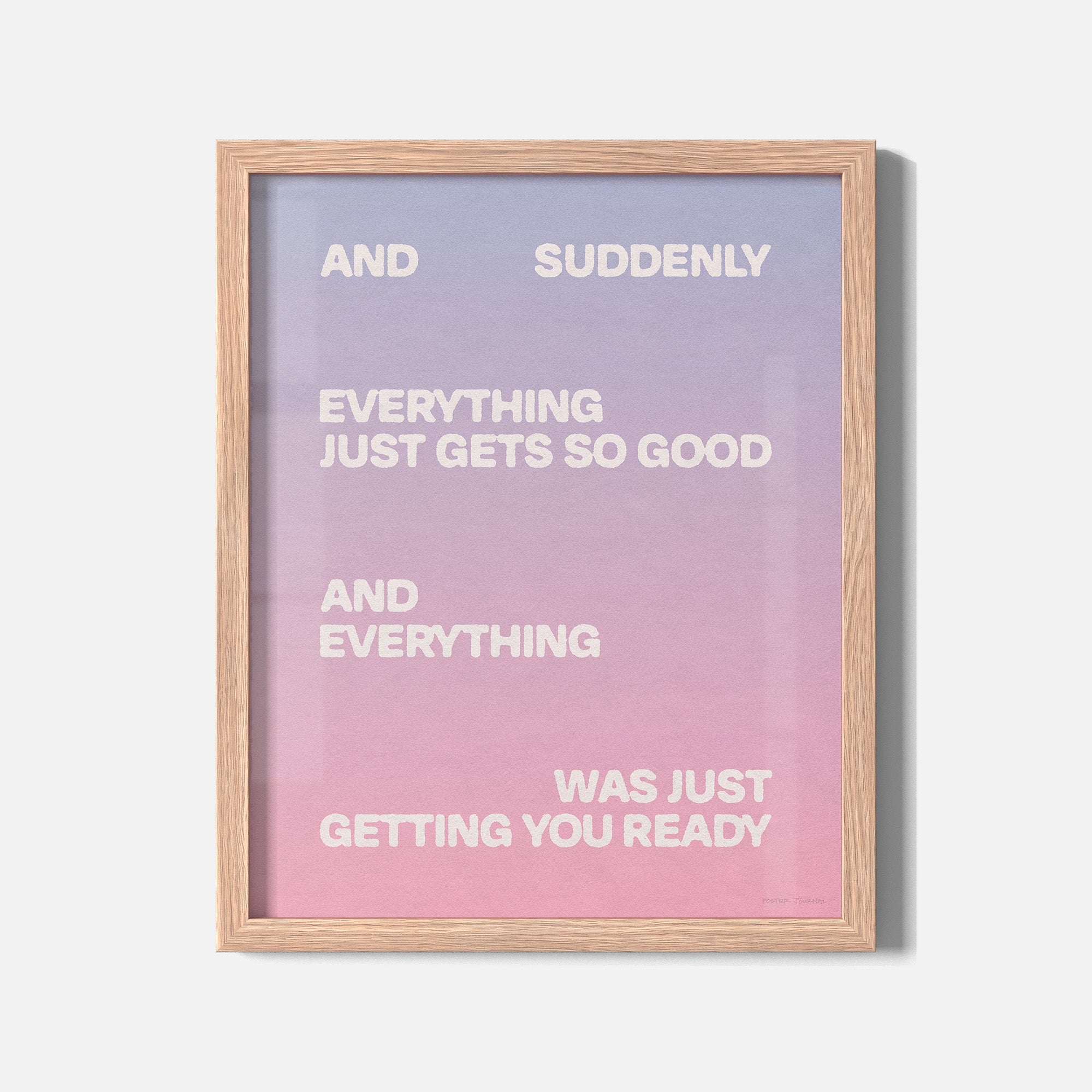 SUDDENLY PRINT