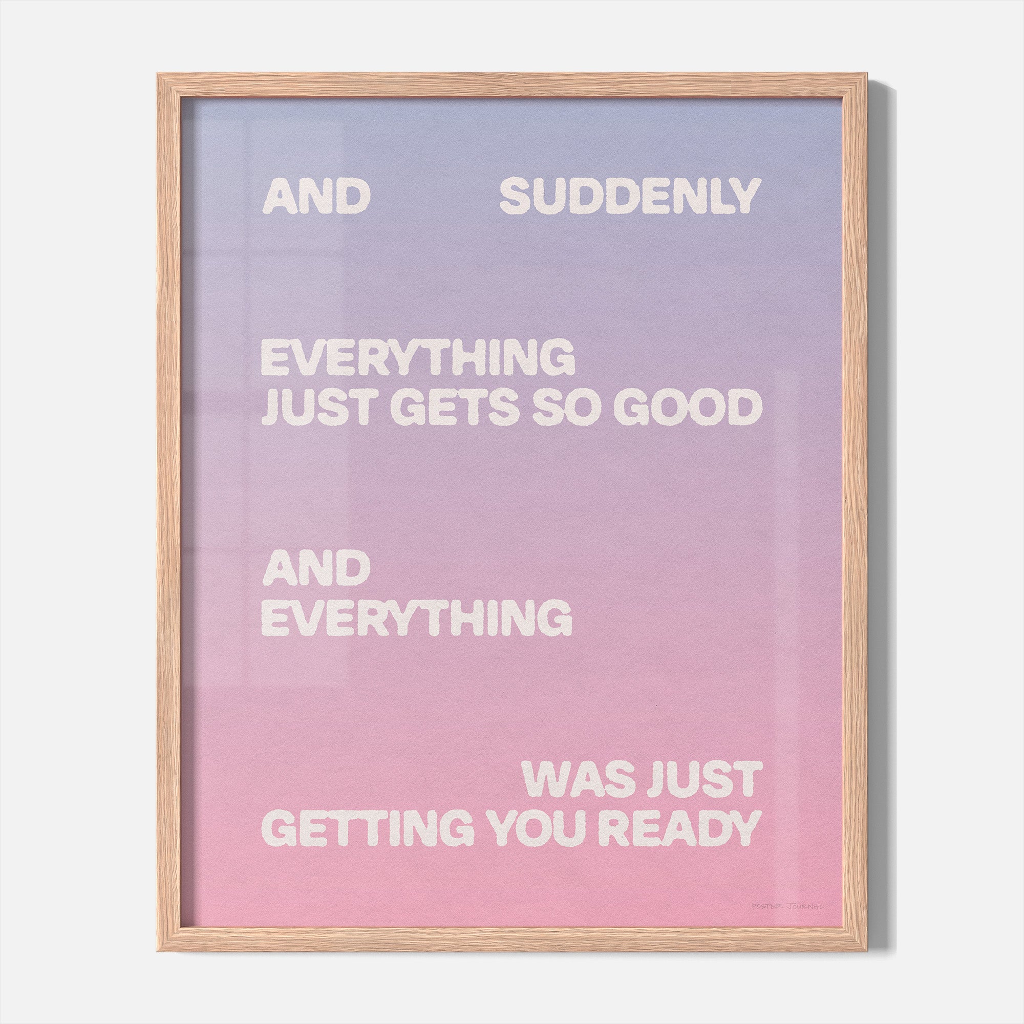 SUDDENLY PRINT