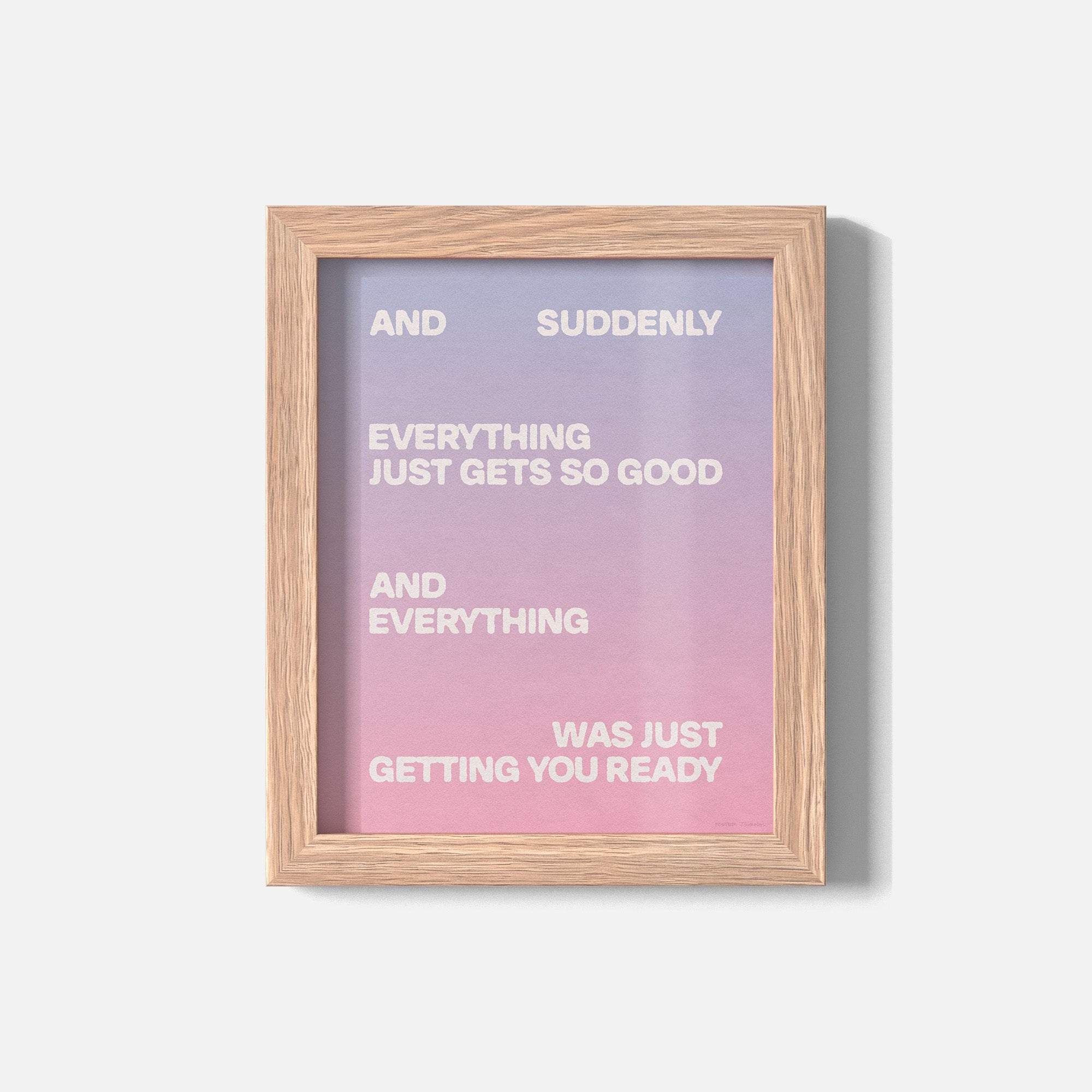 SUDDENLY PRINT