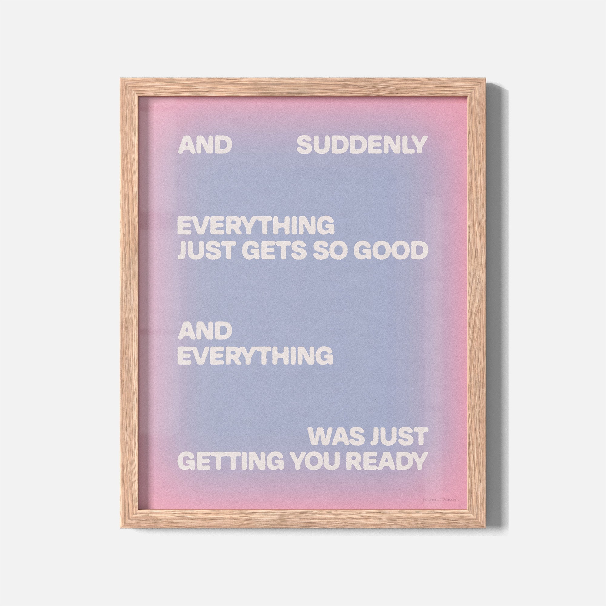 SUDDENLY PRINT