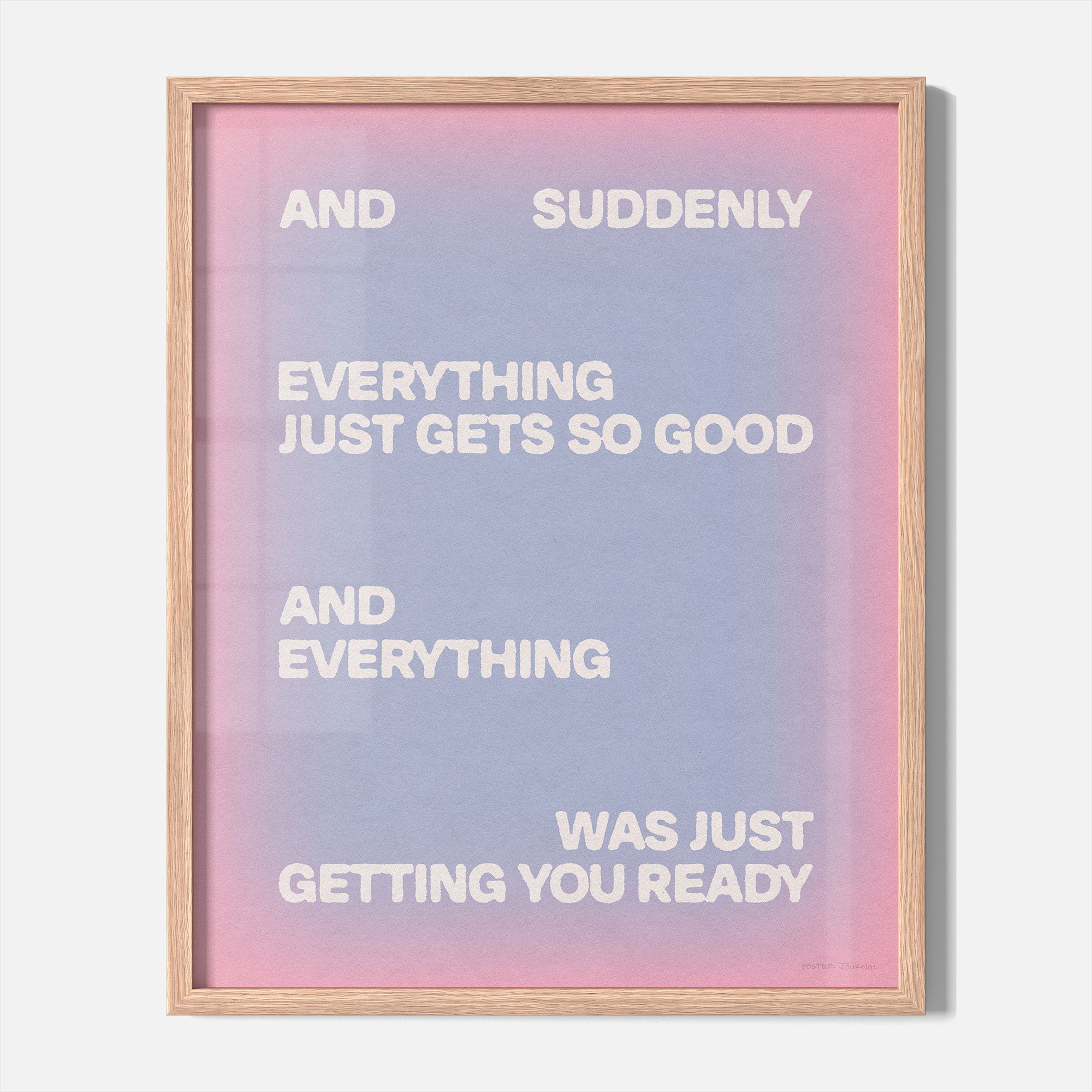 SUDDENLY PRINT