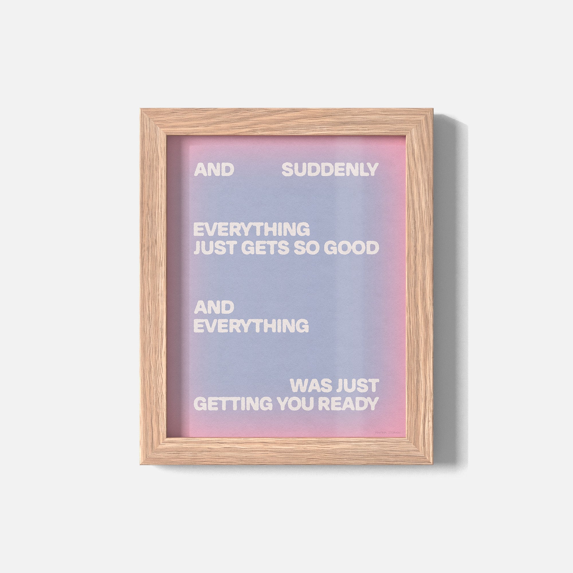 SUDDENLY PRINT