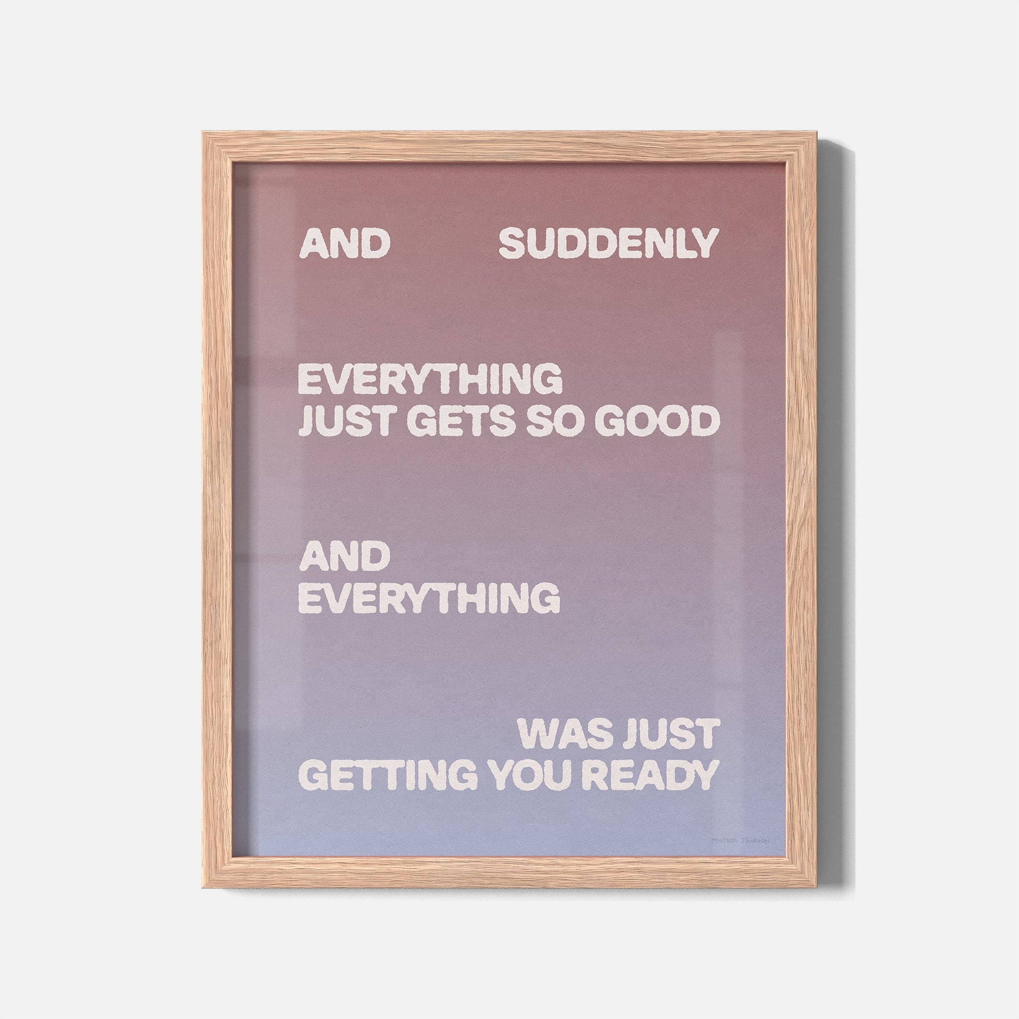 SUDDENLY PRINT
