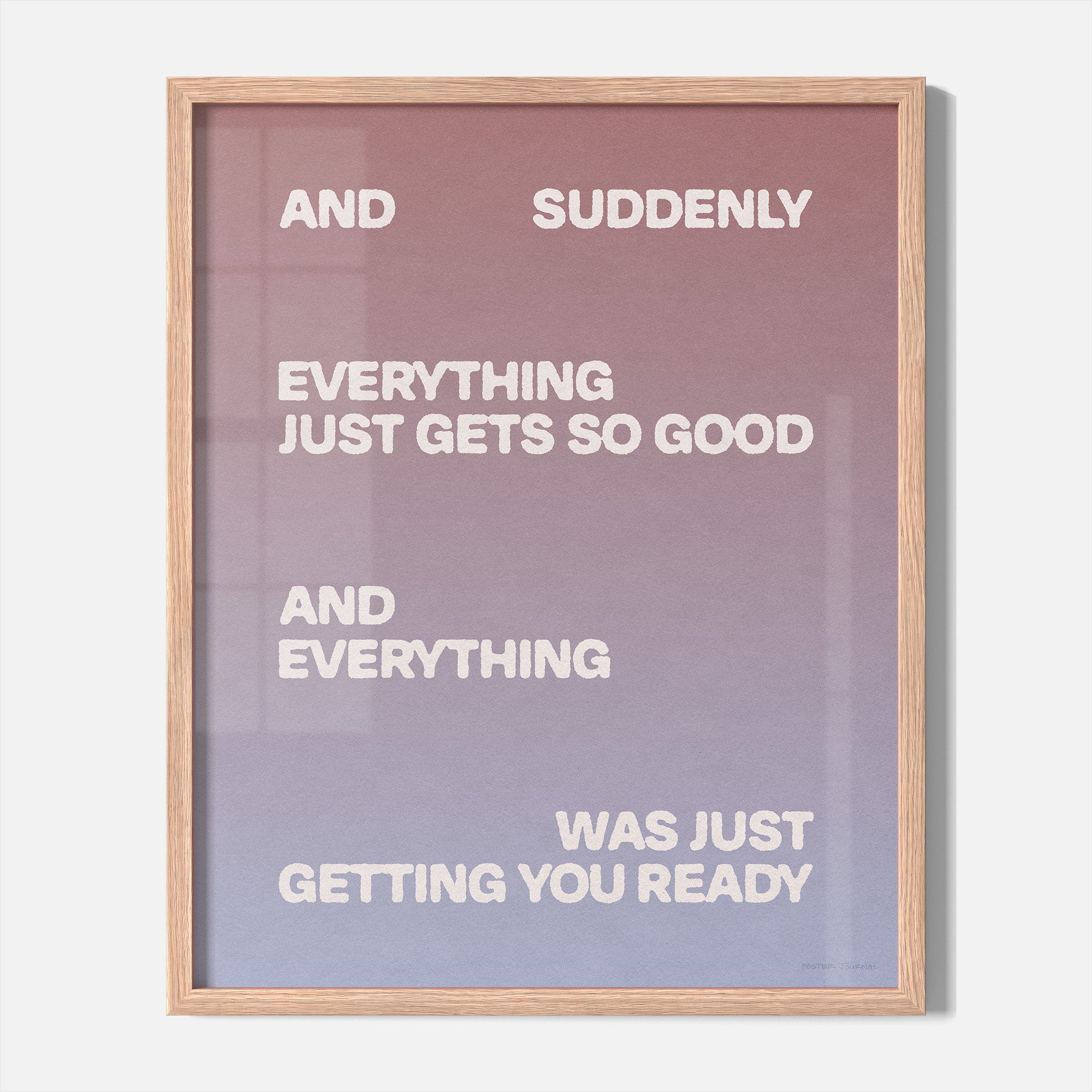 SUDDENLY PRINT