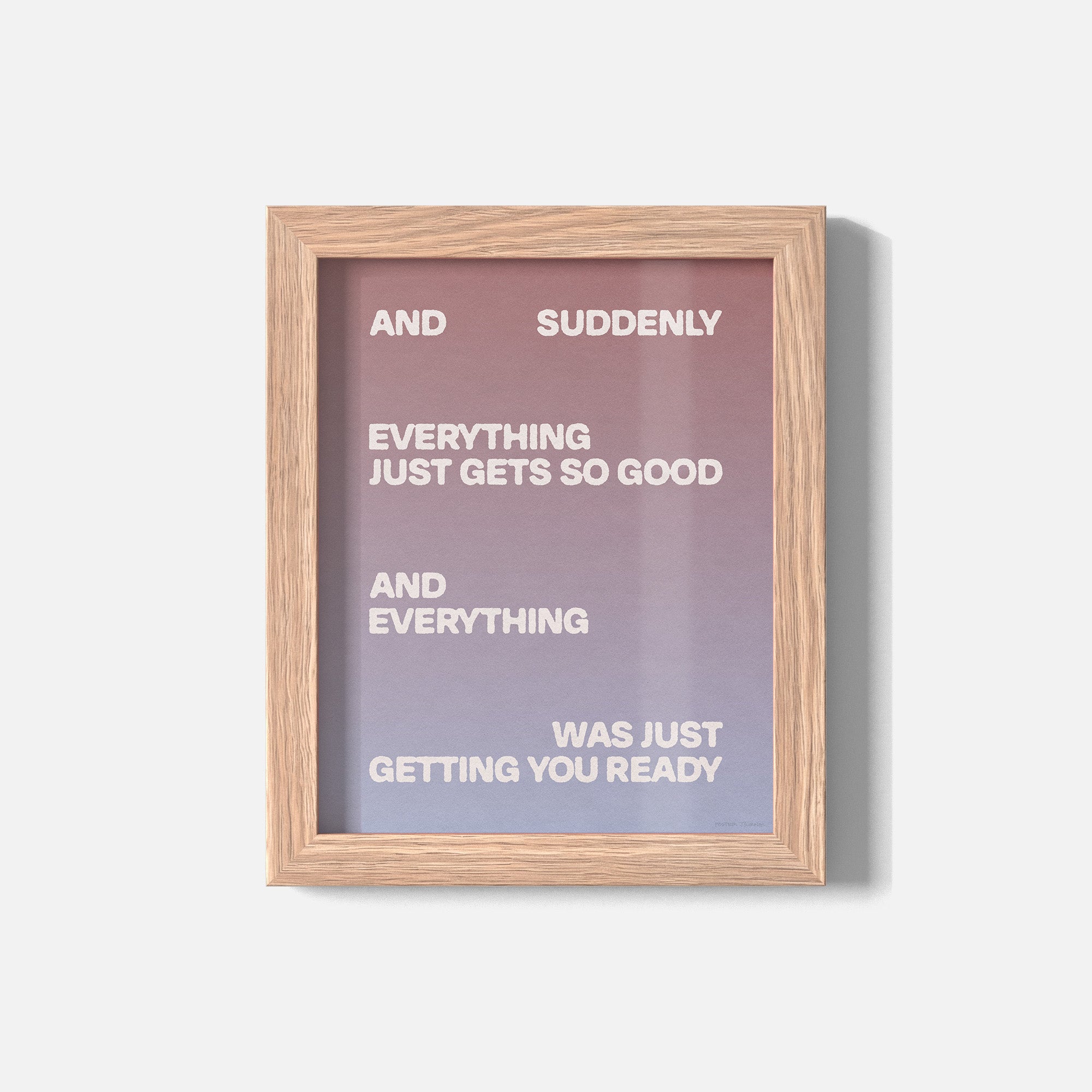 SUDDENLY PRINT
