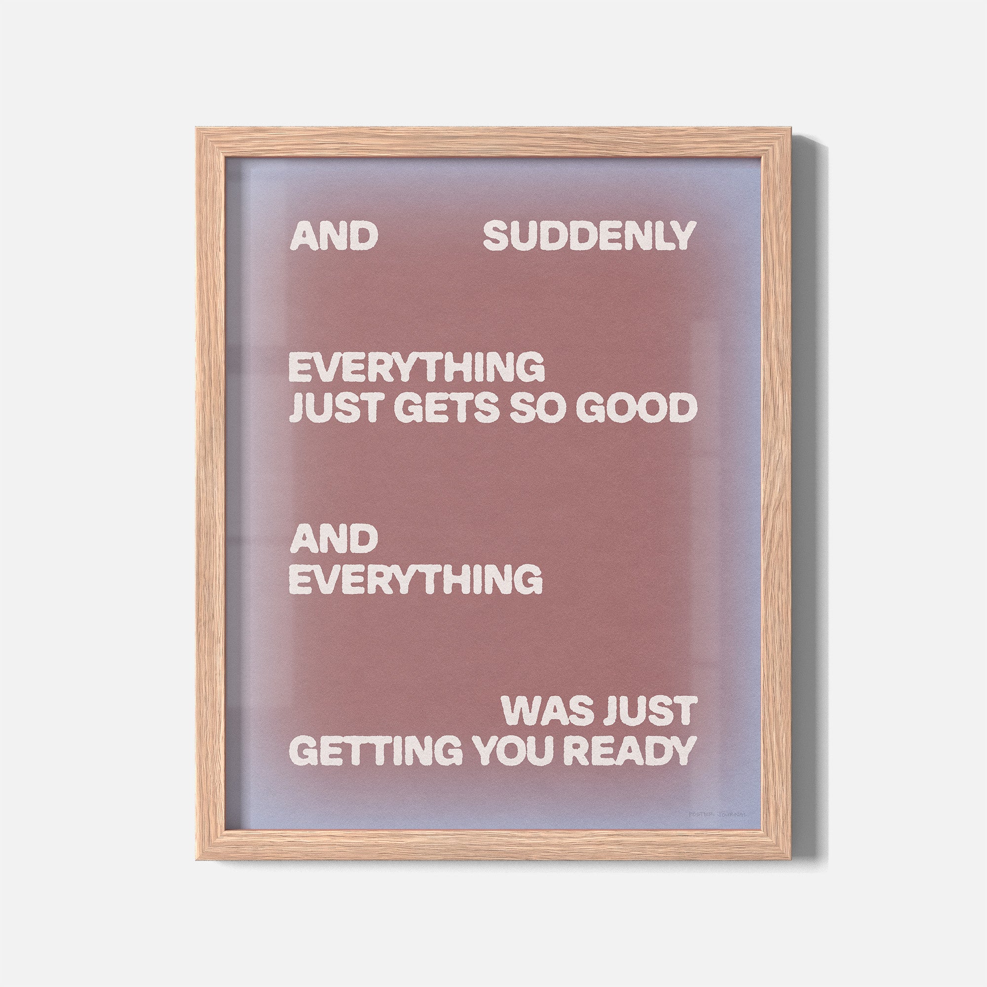 SUDDENLY PRINT