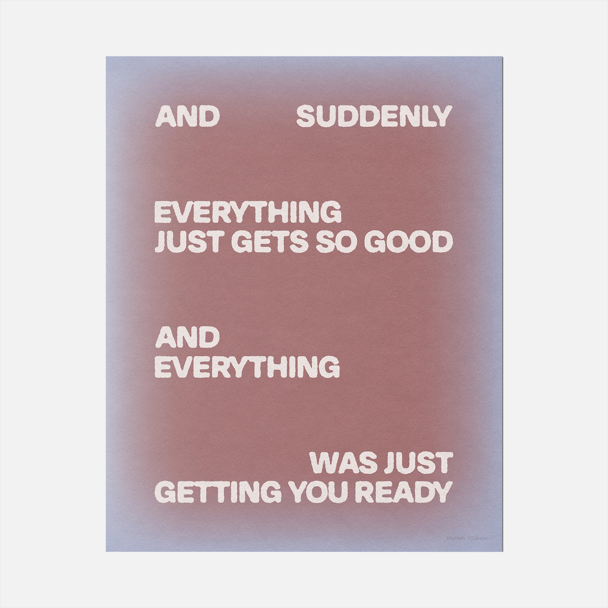 SUDDENLY PRINT