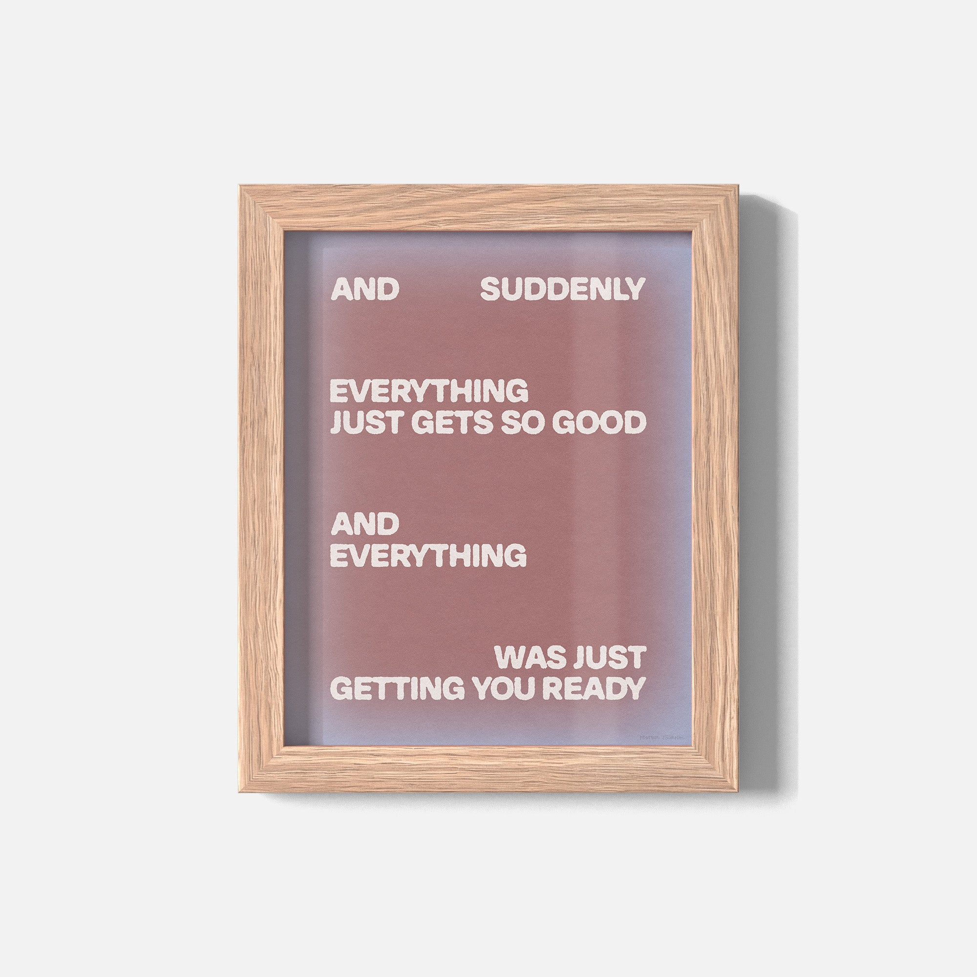 SUDDENLY PRINT