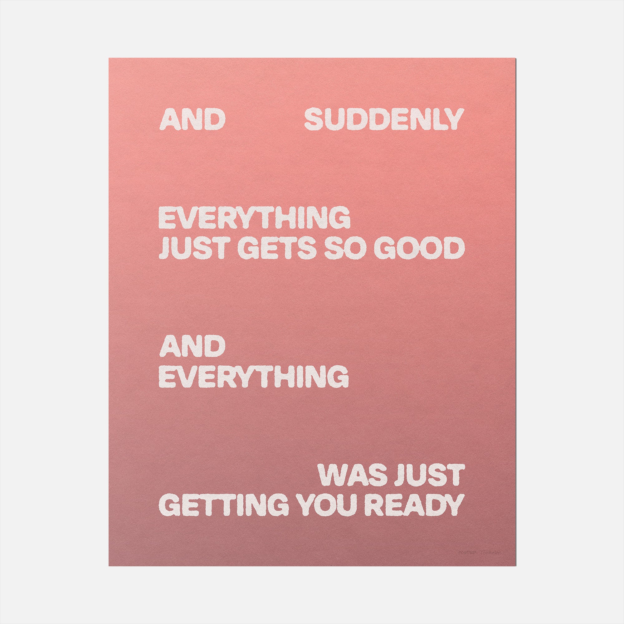 SUDDENLY PRINT