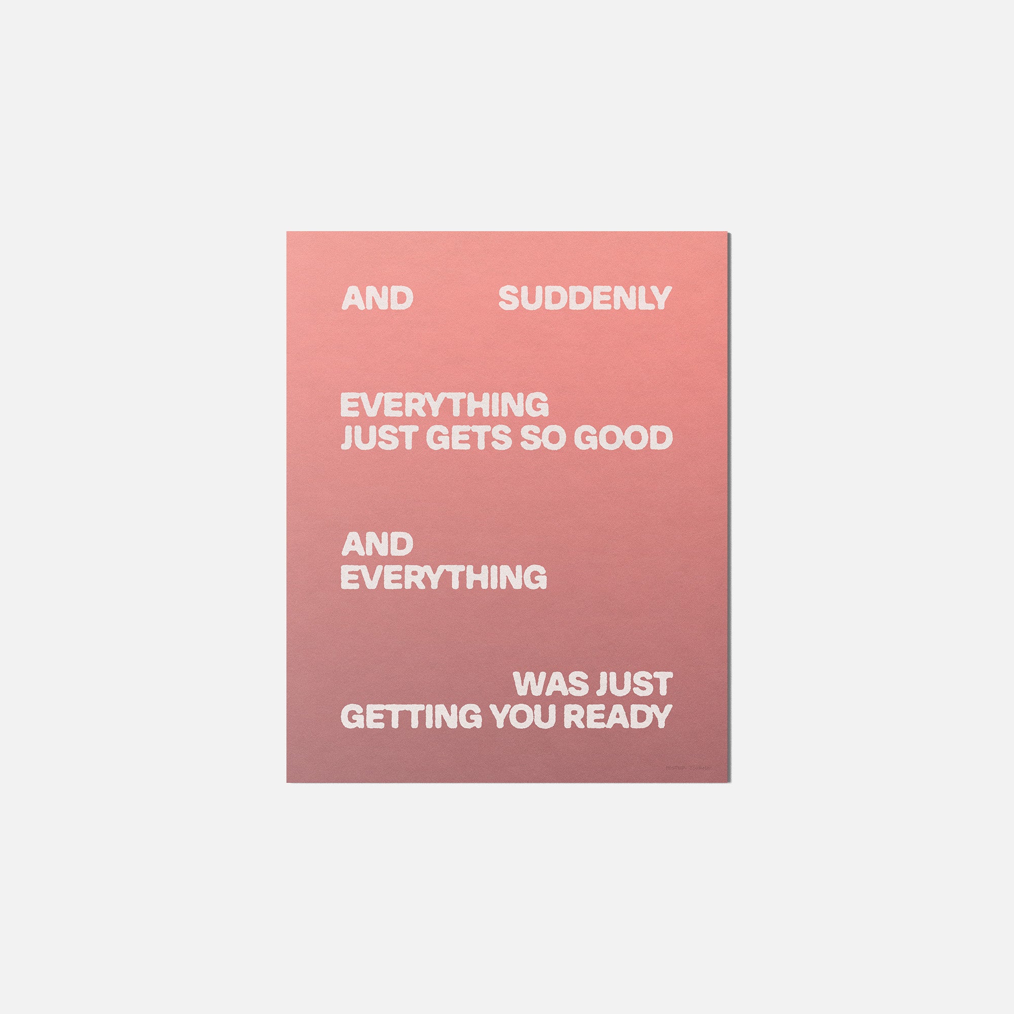 SUDDENLY PRINT