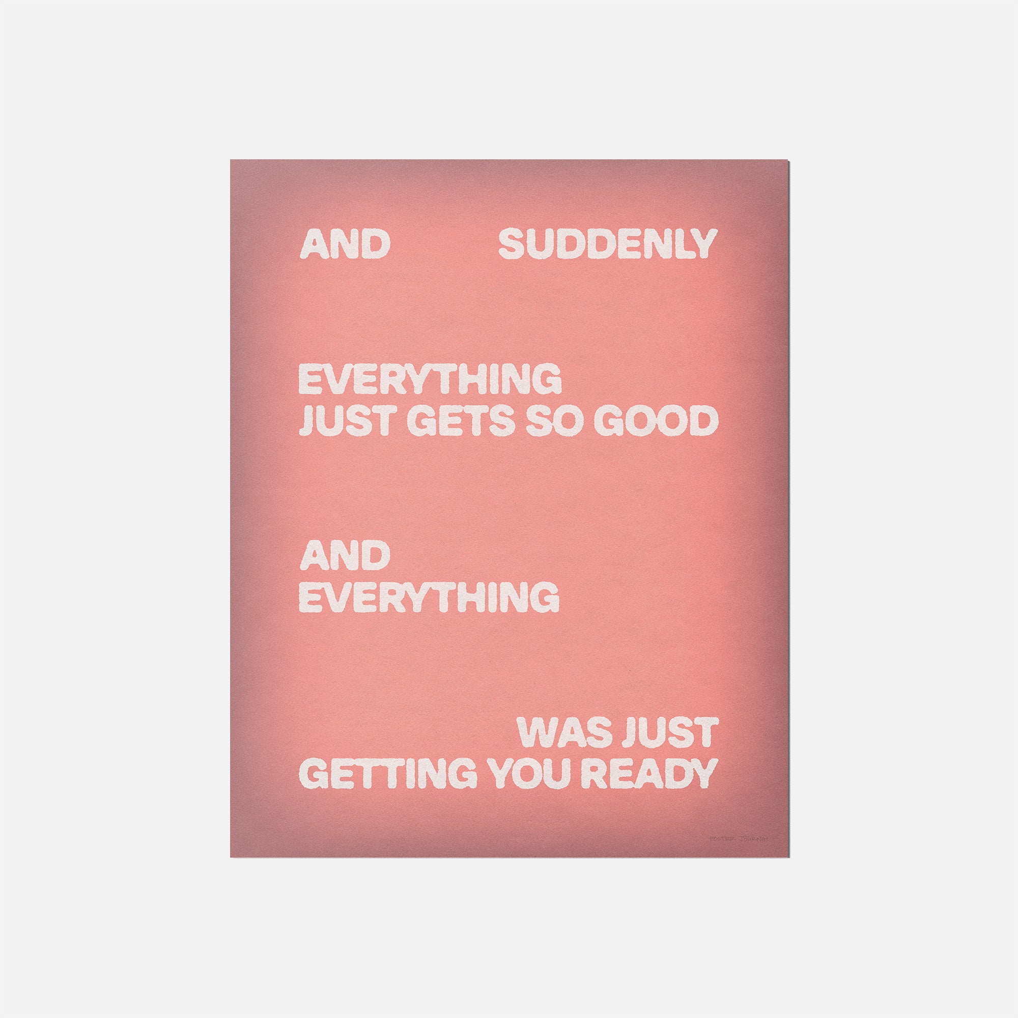 SUDDENLY PRINT
