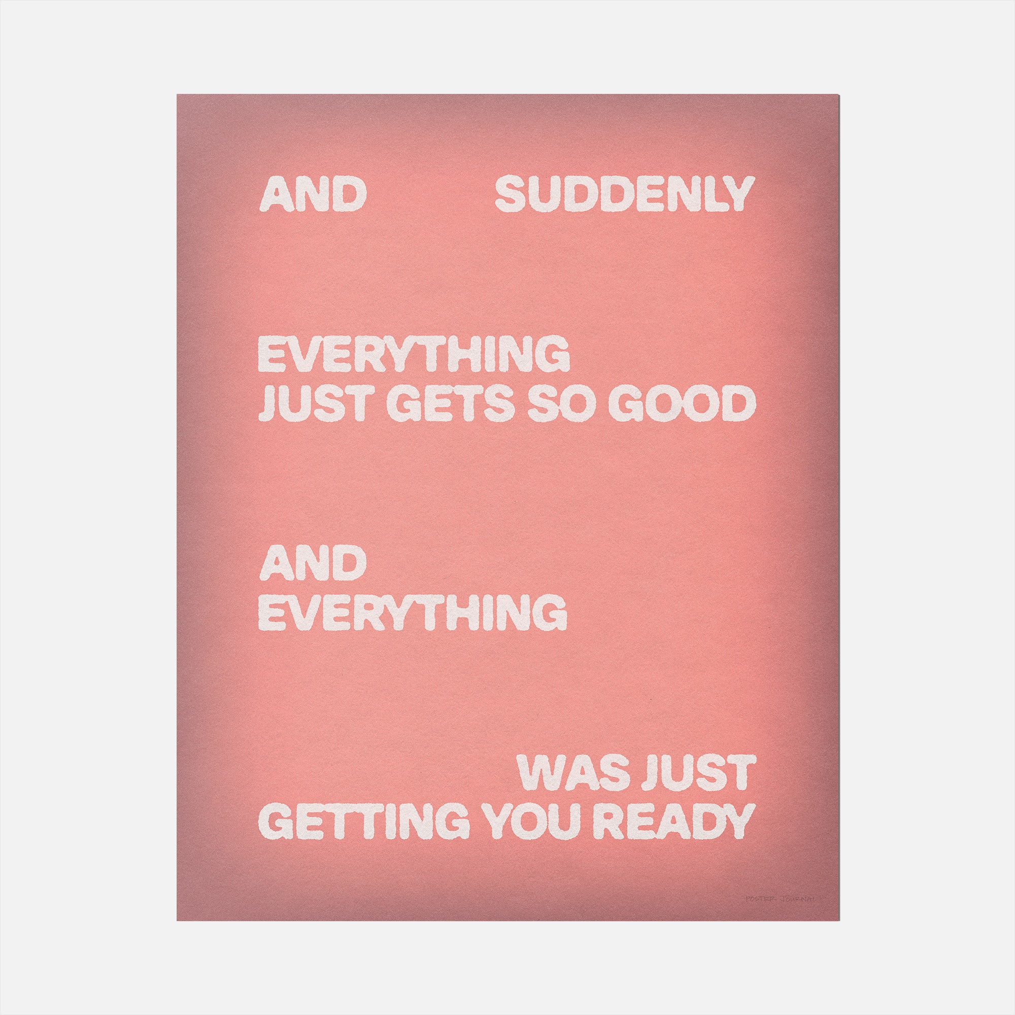 SUDDENLY PRINT