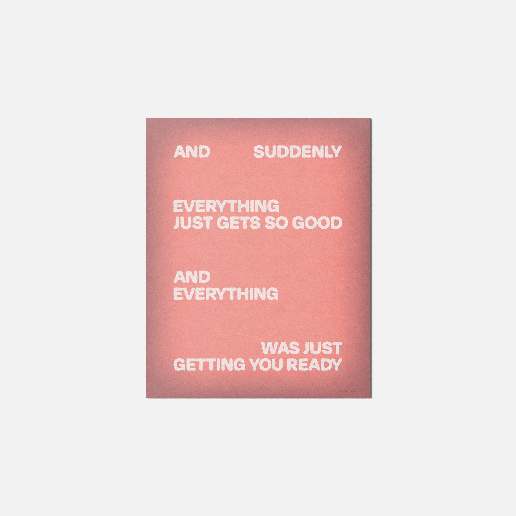 SUDDENLY PRINT