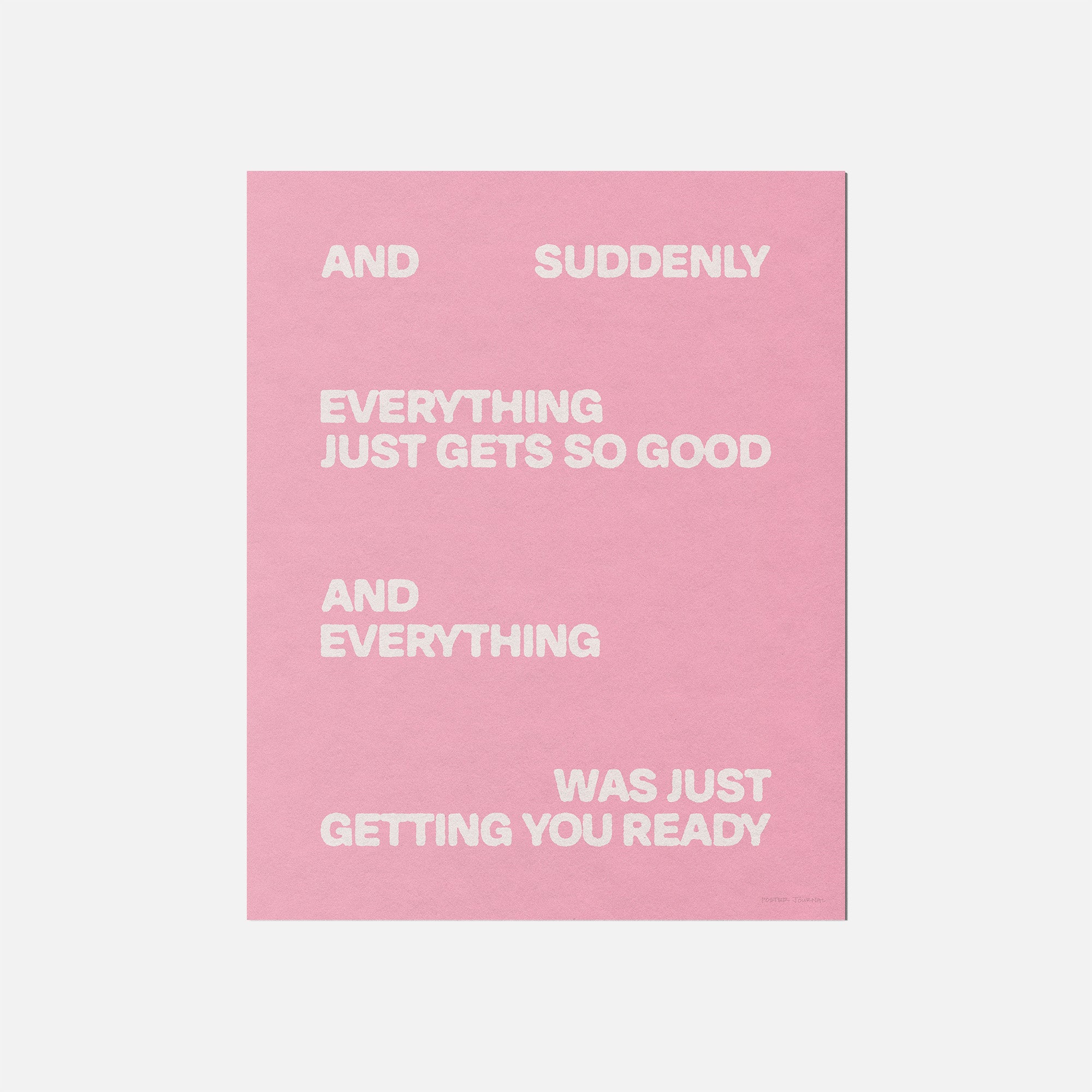 SUDDENLY PRINT