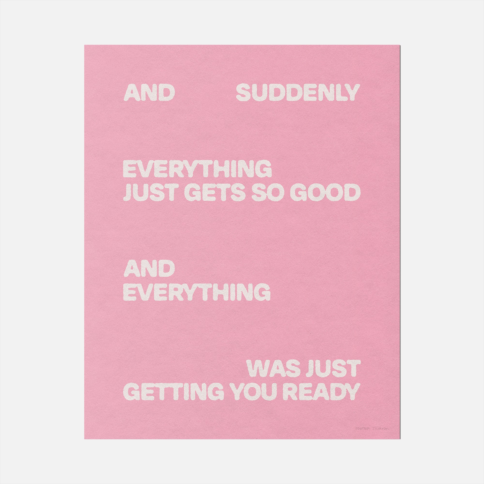 SUDDENLY PRINT
