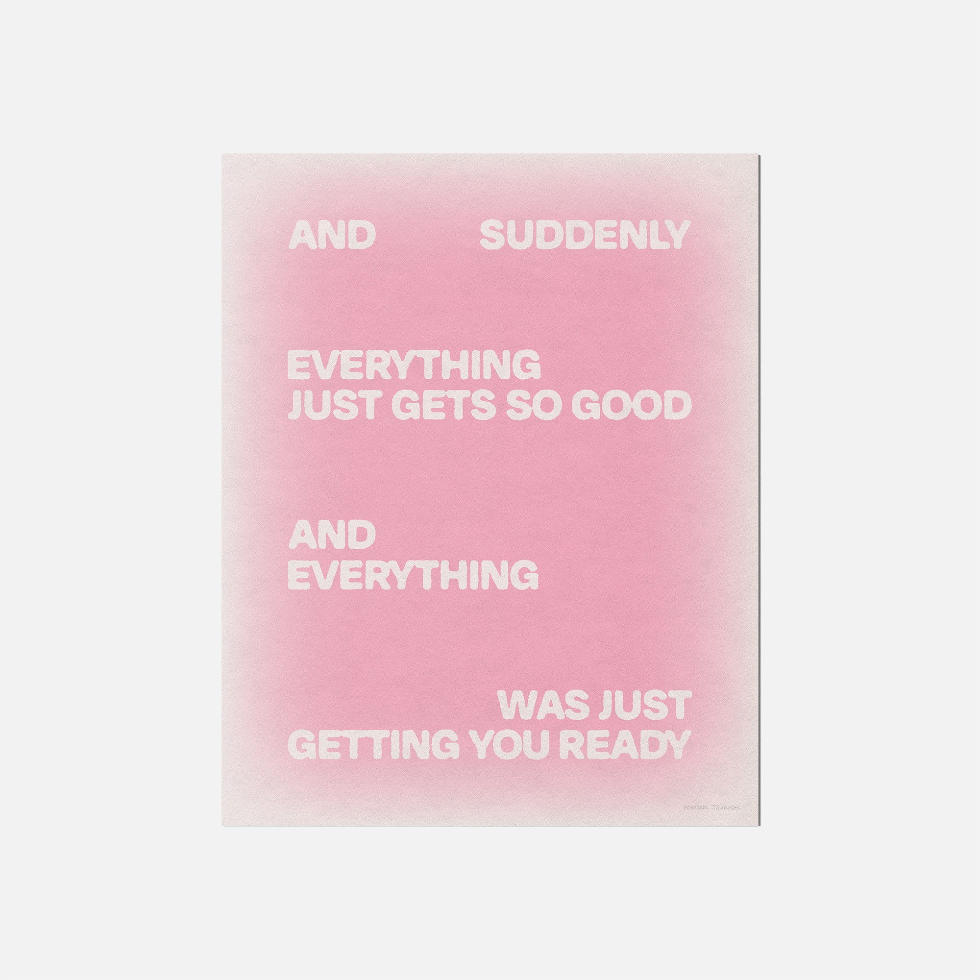 SUDDENLY PRINT