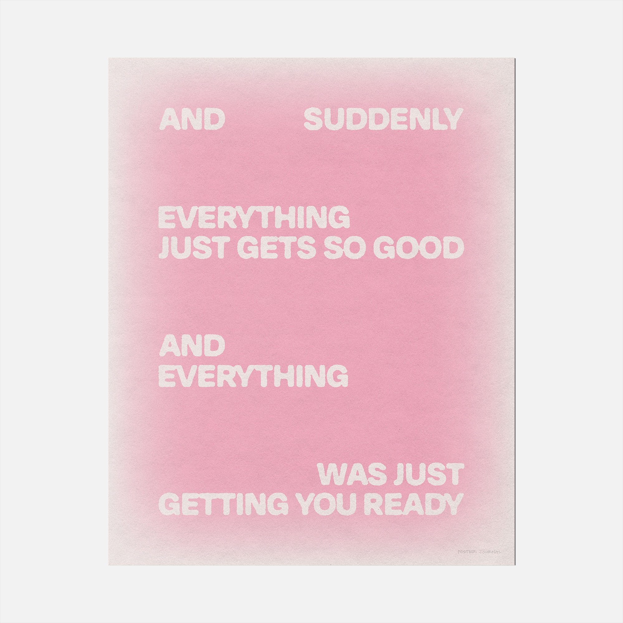 SUDDENLY PRINT