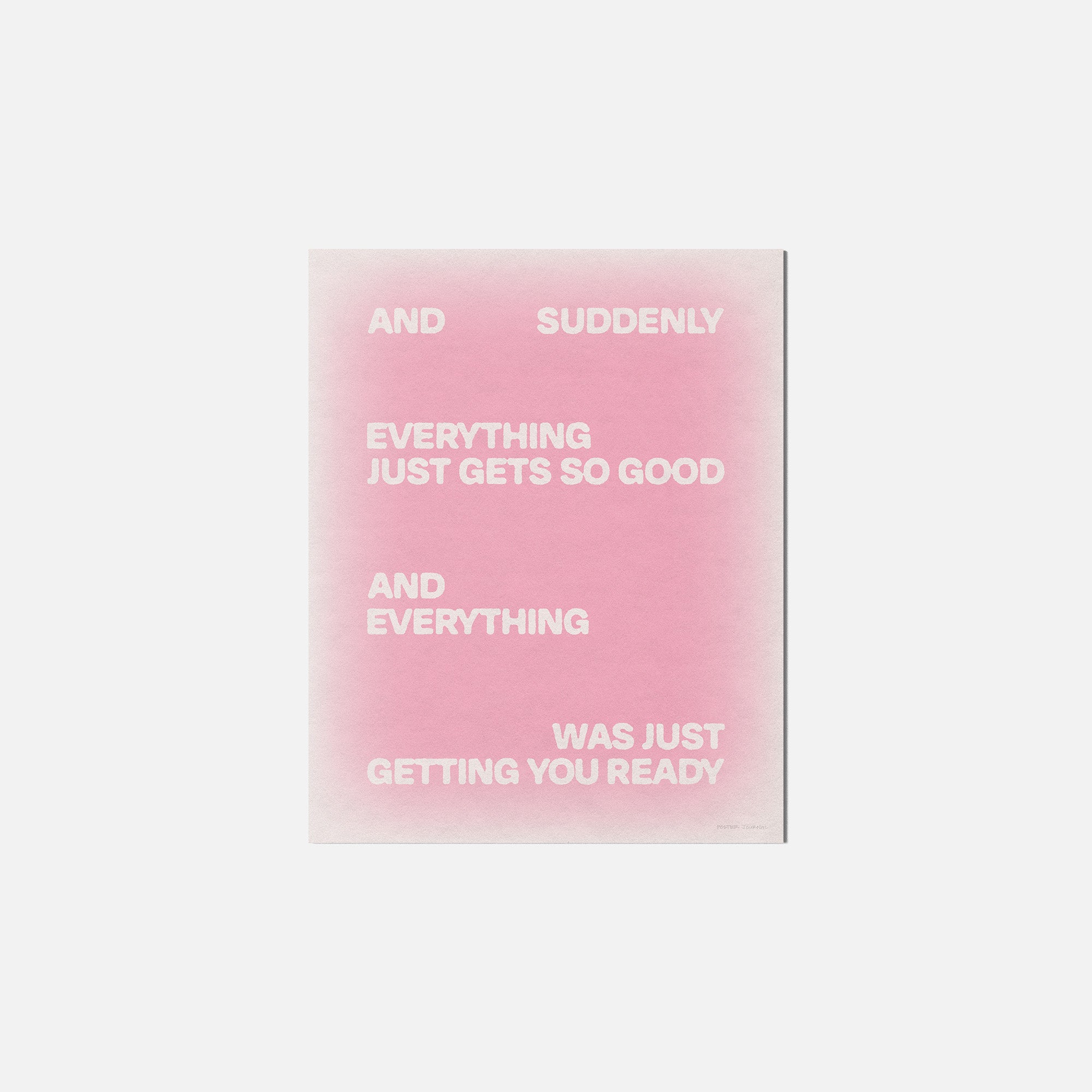 SUDDENLY PRINT