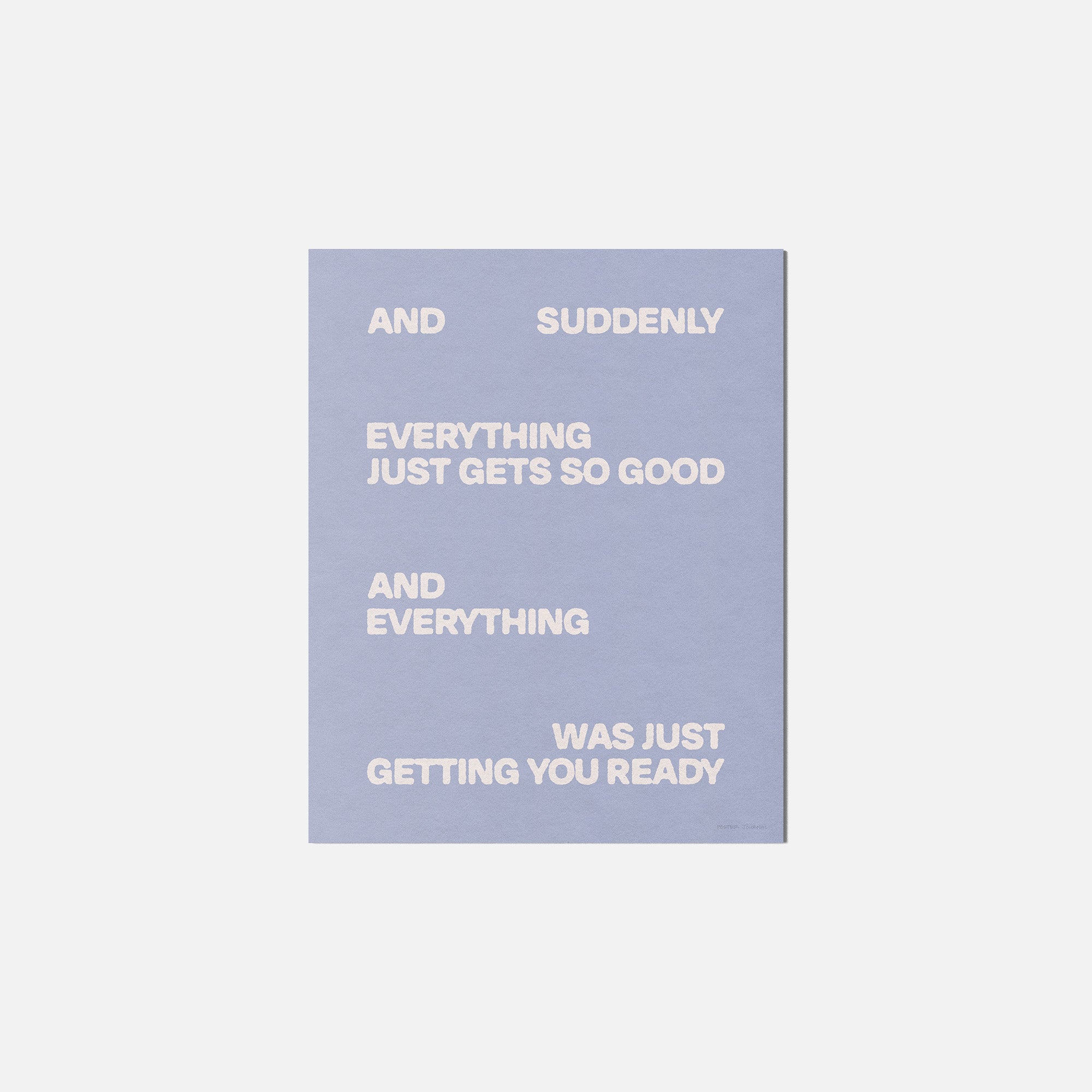 SUDDENLY PRINT