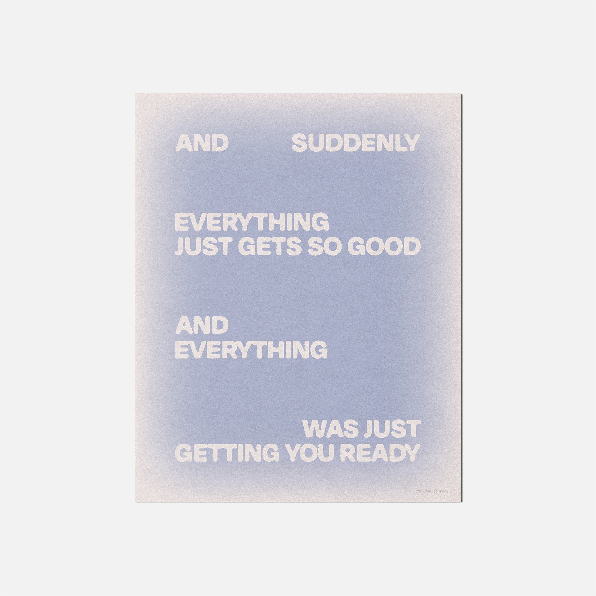 SUDDENLY PRINT