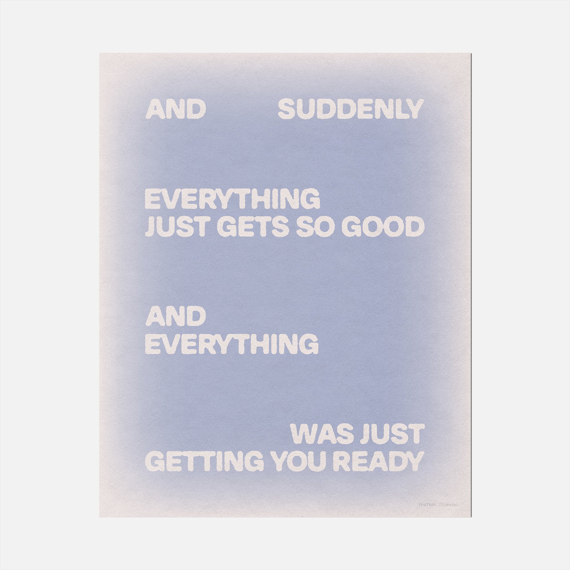 SUDDENLY PRINT