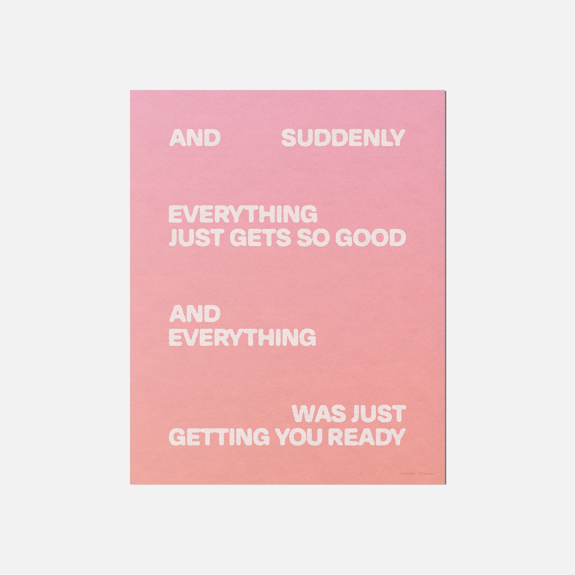 SUDDENLY PRINT