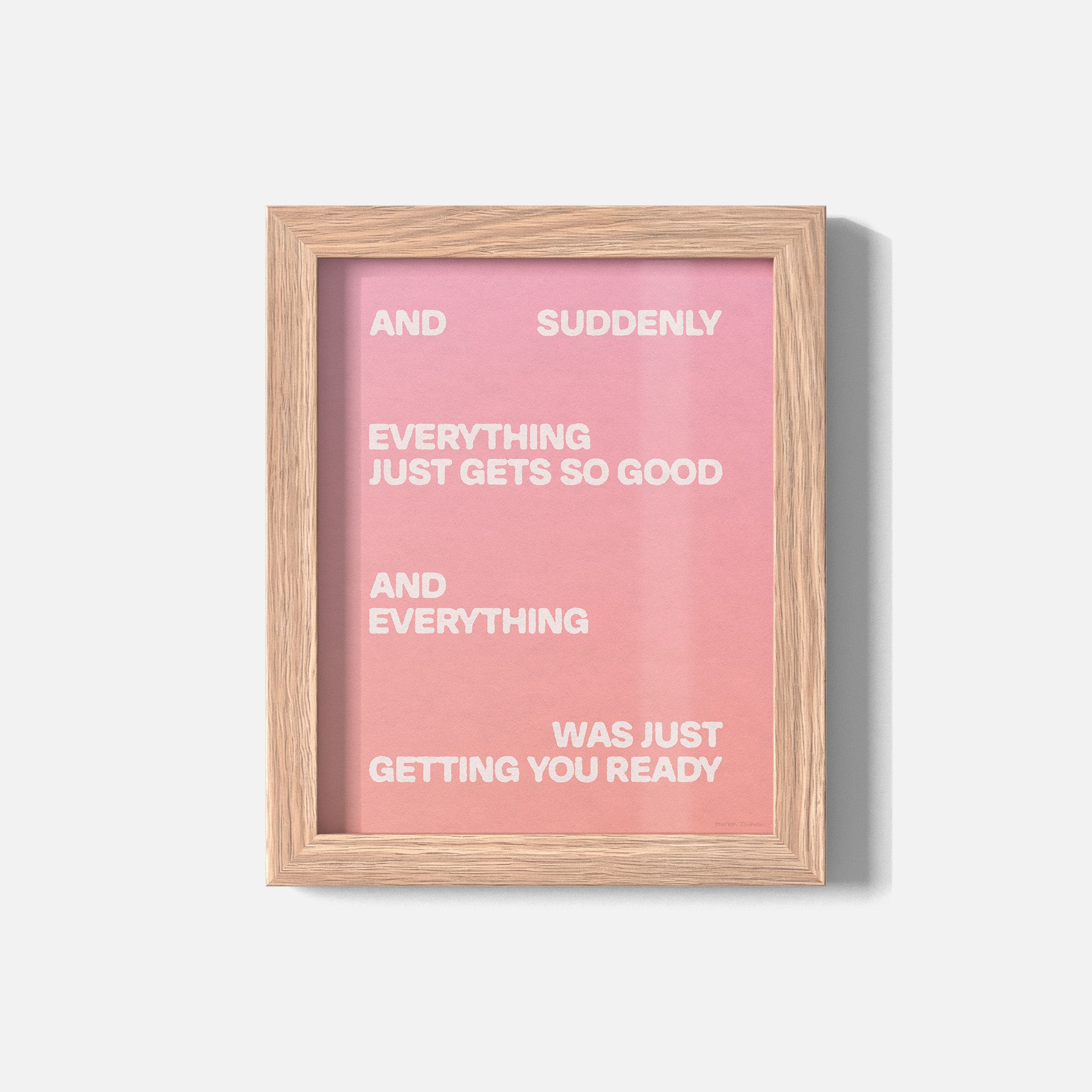 SUDDENLY PRINT