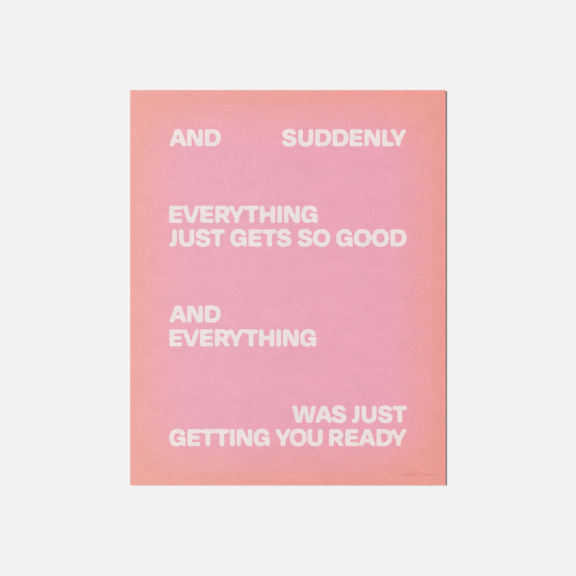 SUDDENLY PRINT