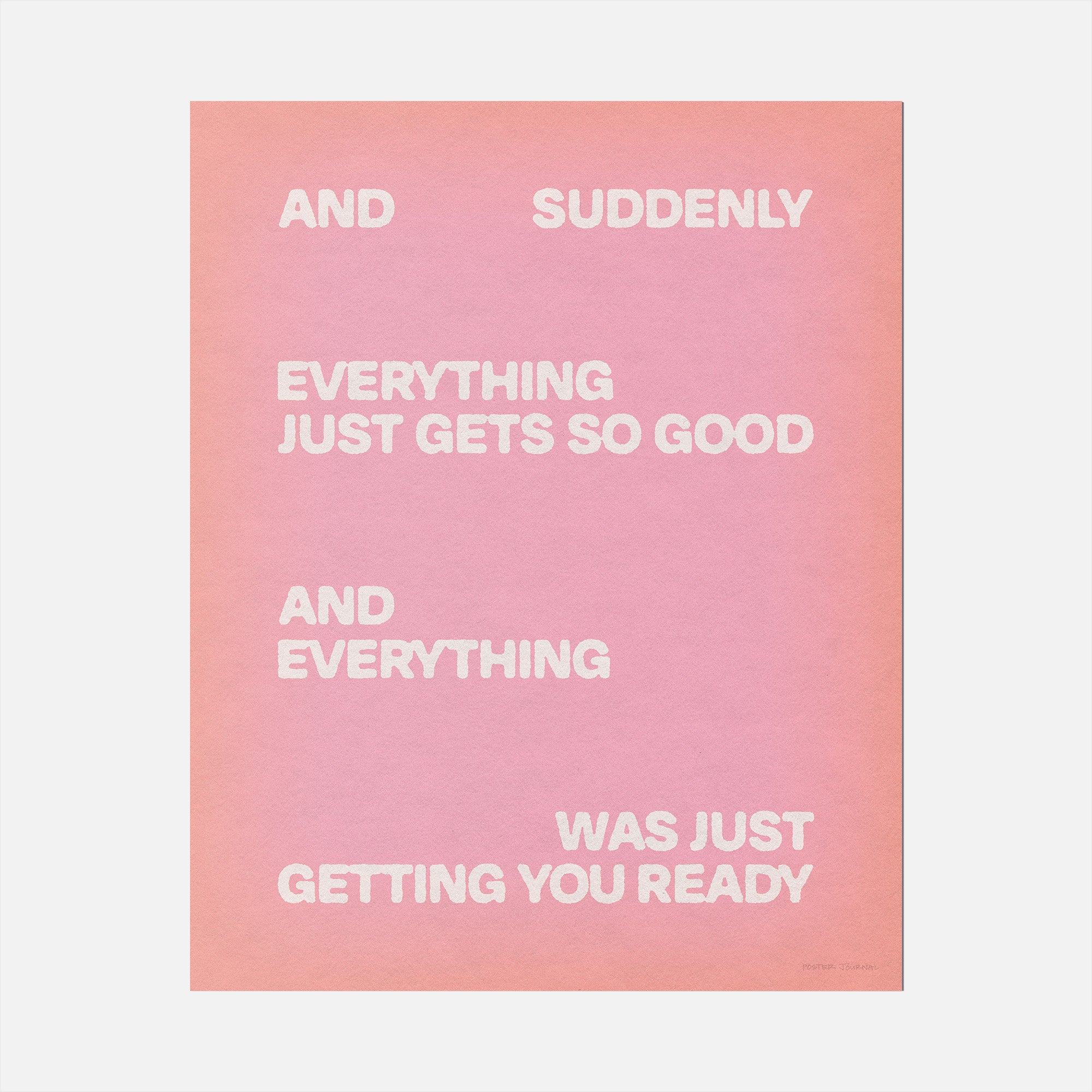 SUDDENLY PRINT