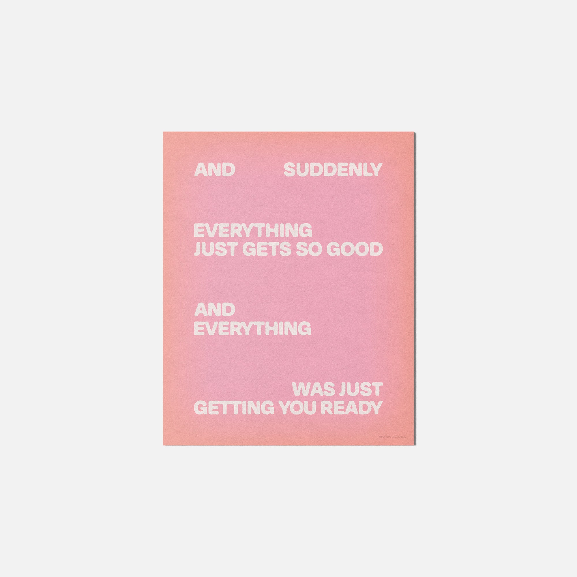 SUDDENLY PRINT