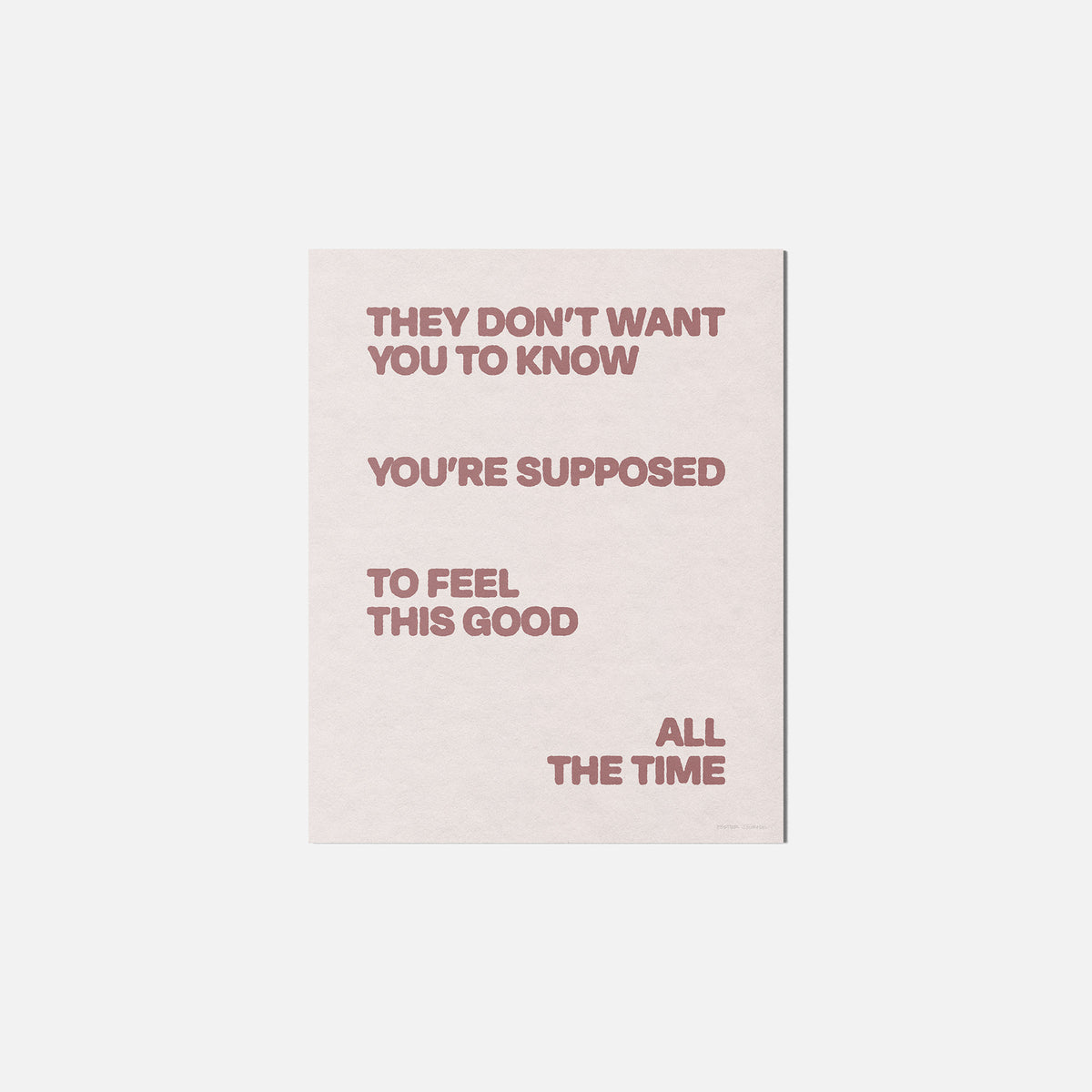 SUPPOSED PRINT