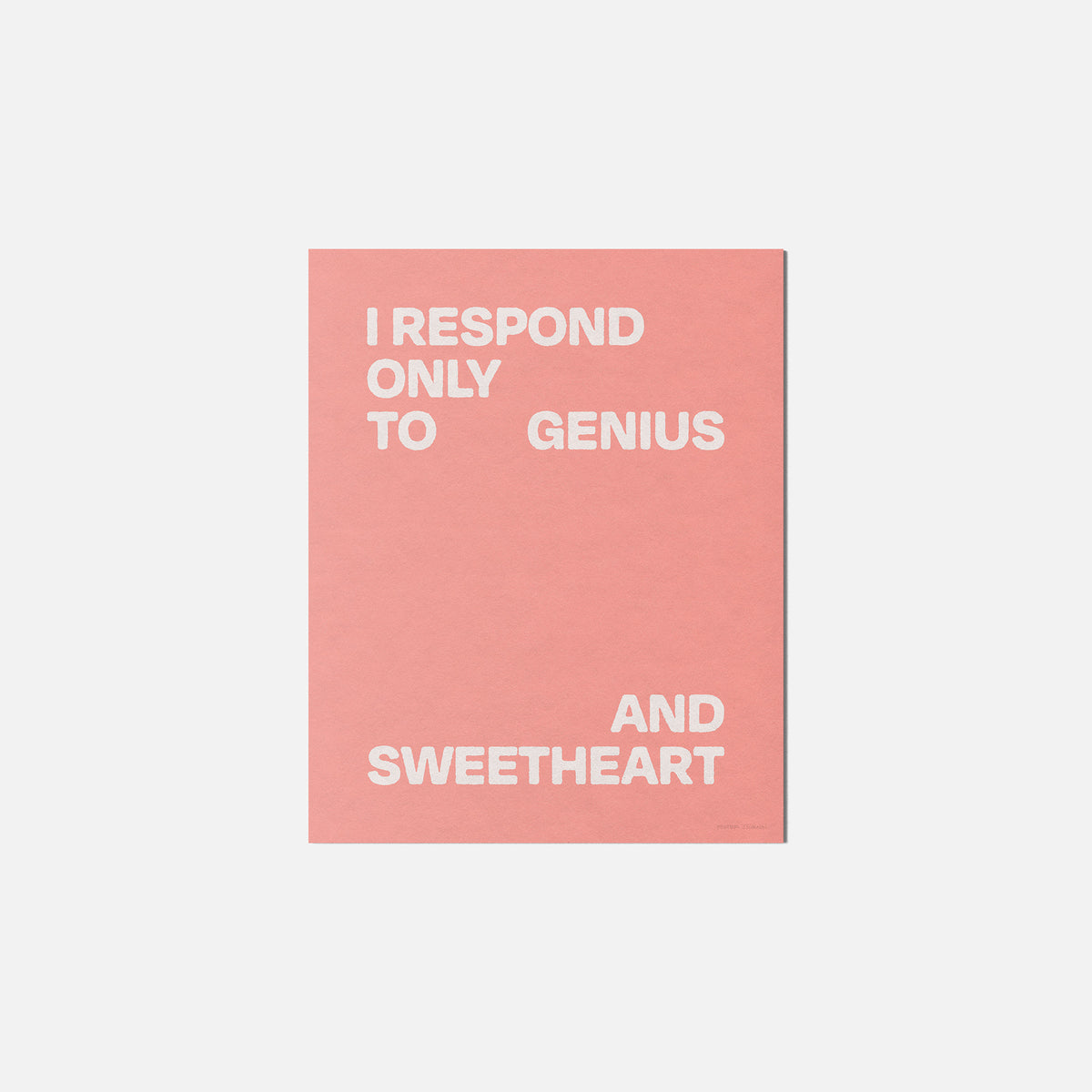 SWEETHEART PRINT