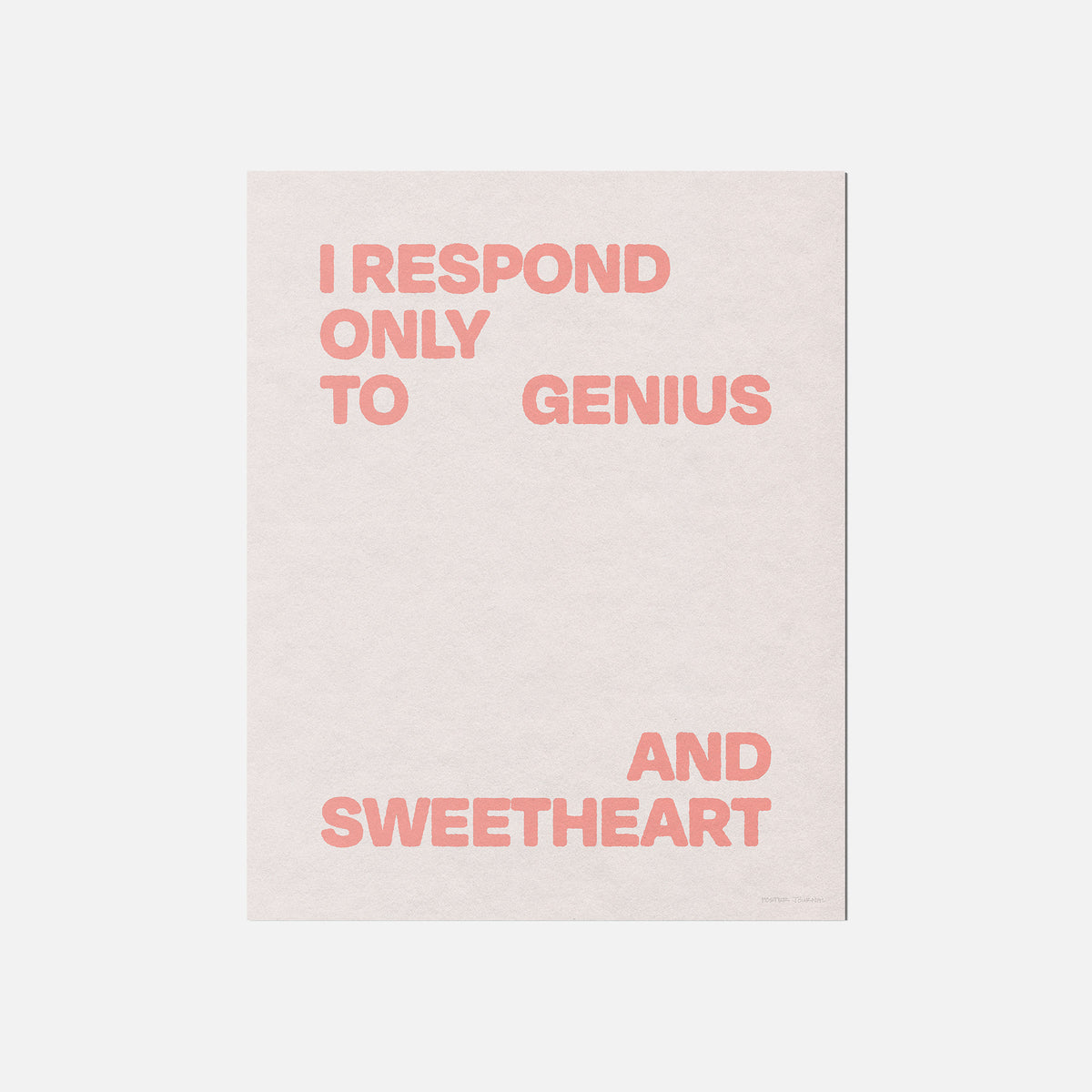 SWEETHEART PRINT
