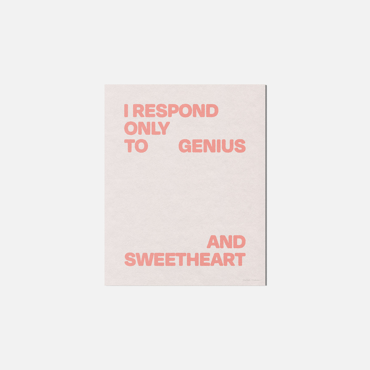 SWEETHEART PRINT