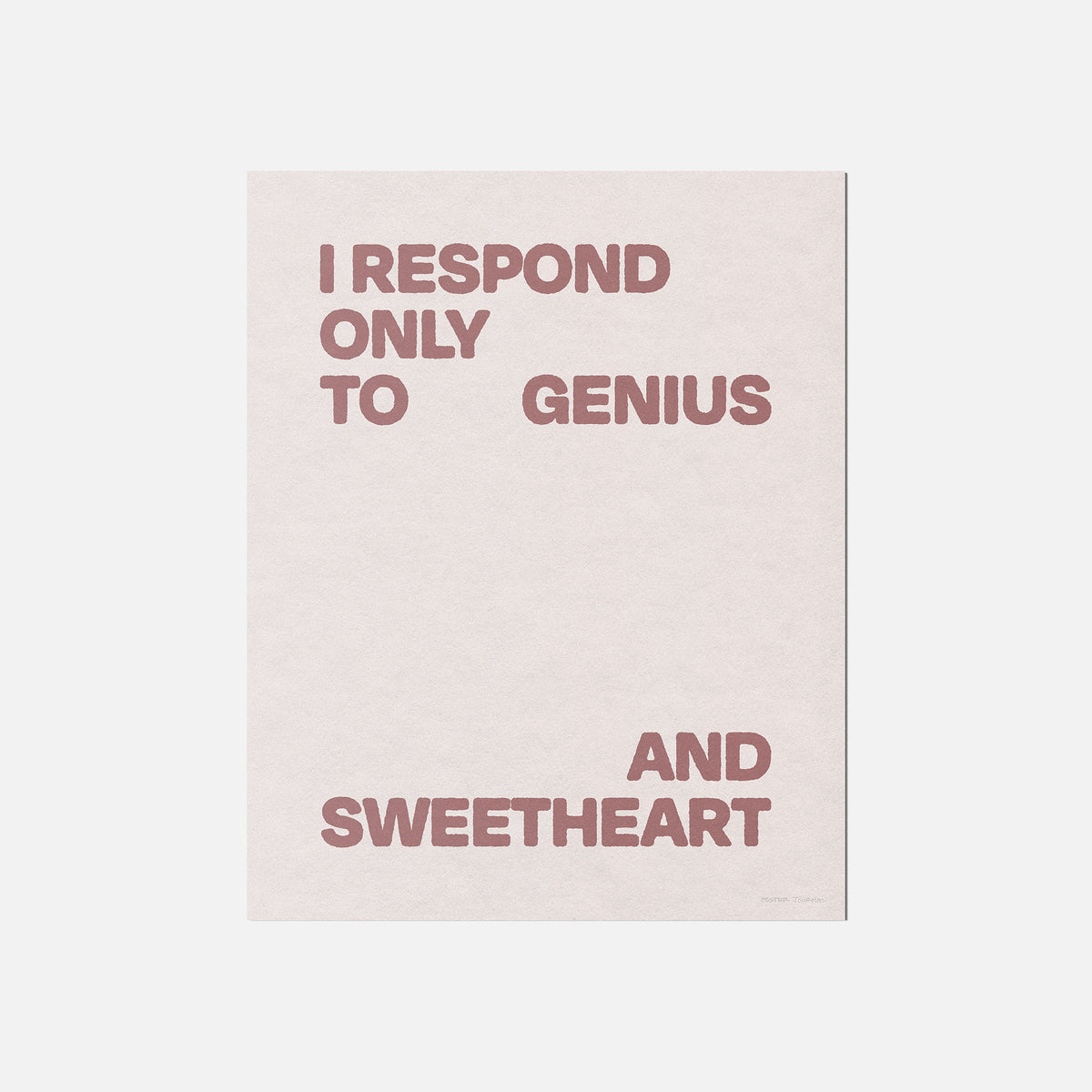 SWEETHEART PRINT