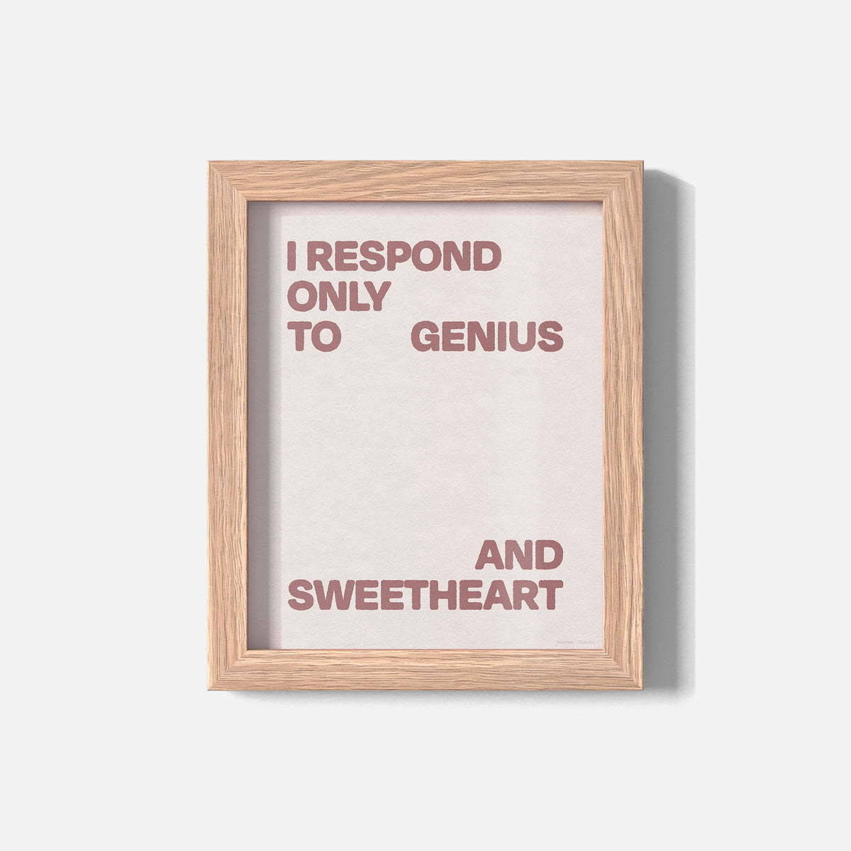 SWEETHEART PRINT