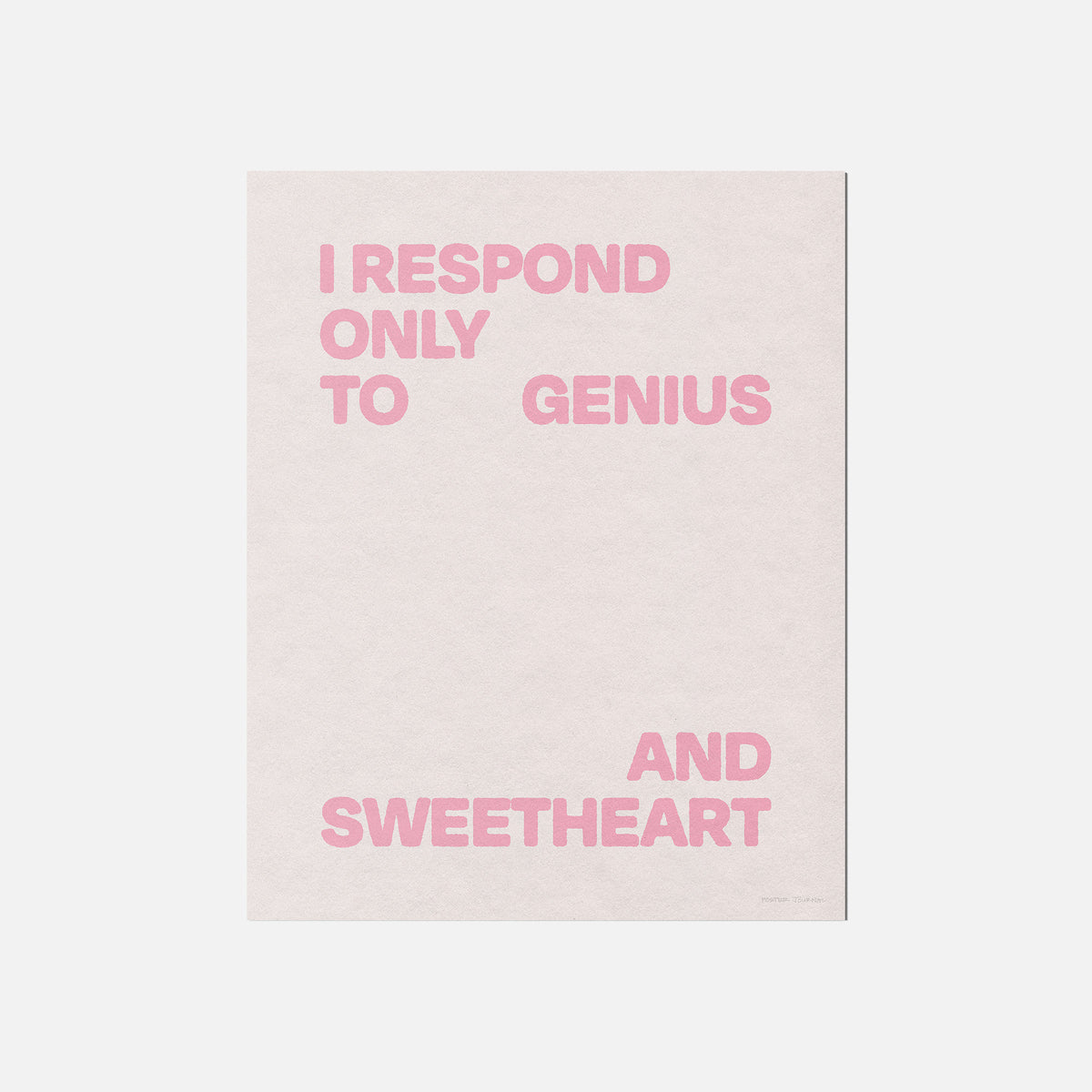 SWEETHEART PRINT