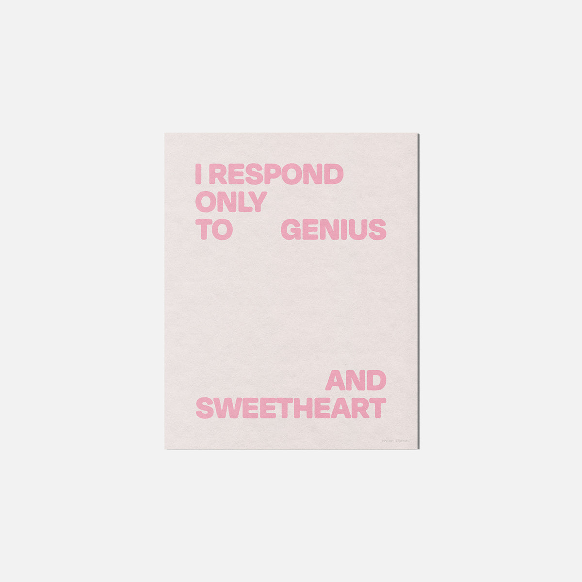 SWEETHEART PRINT