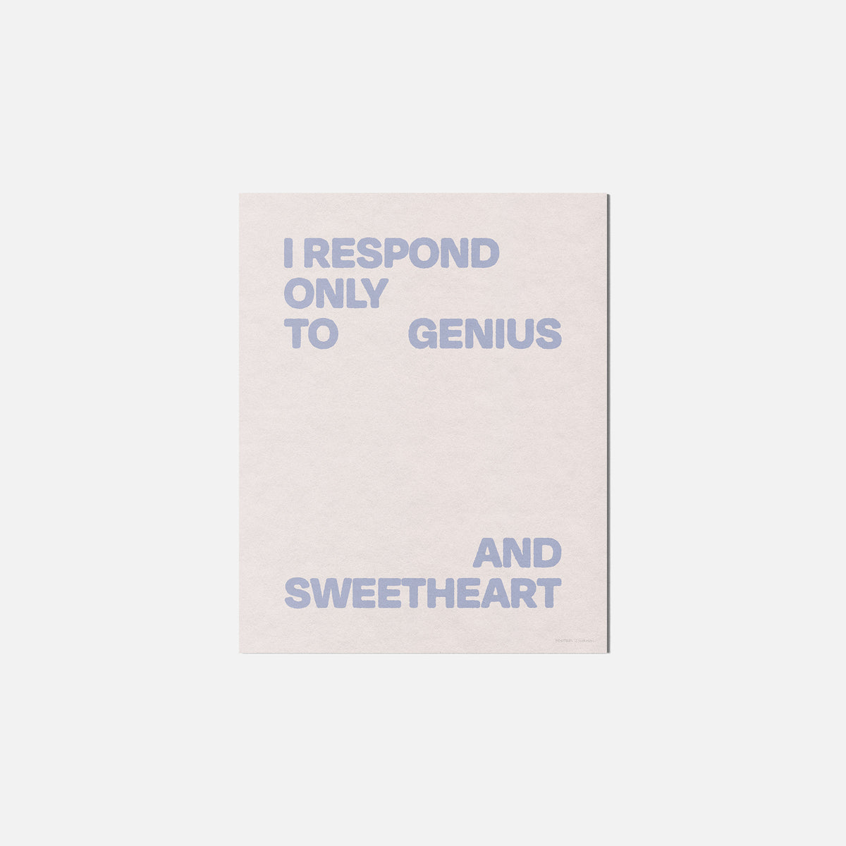 SWEETHEART PRINT