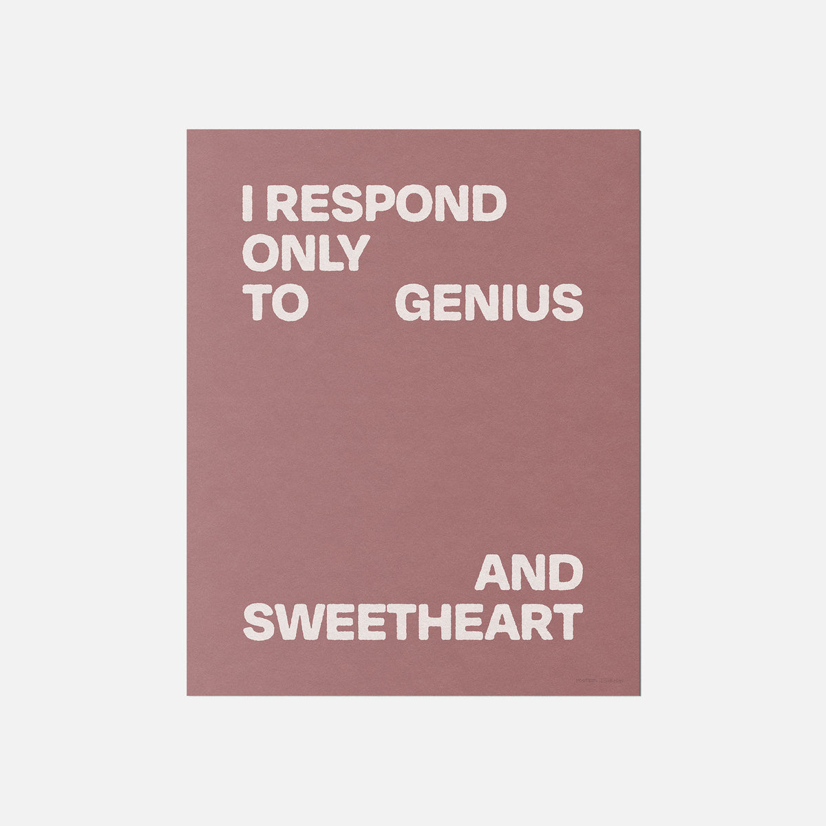 SWEETHEART PRINT