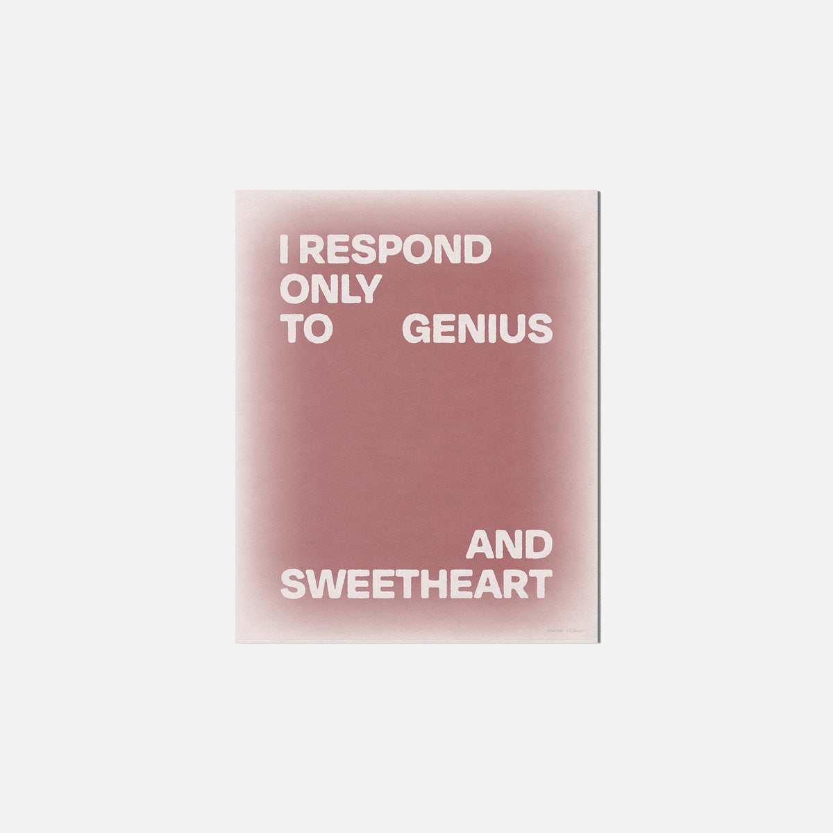 SWEETHEART PRINT