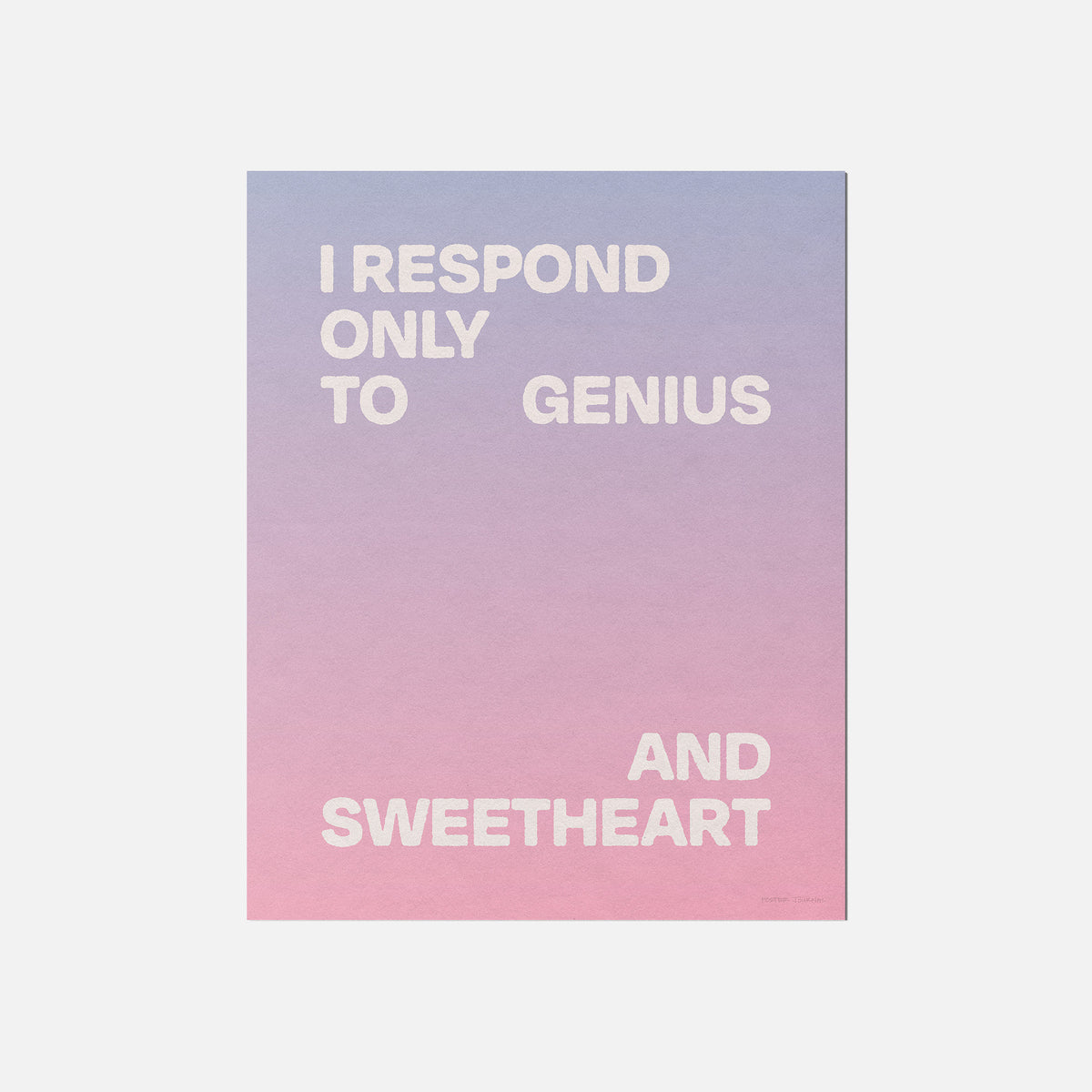 SWEETHEART PRINT