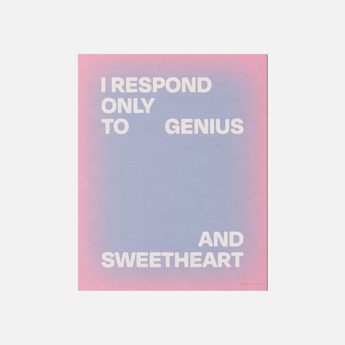 SWEETHEART PRINT